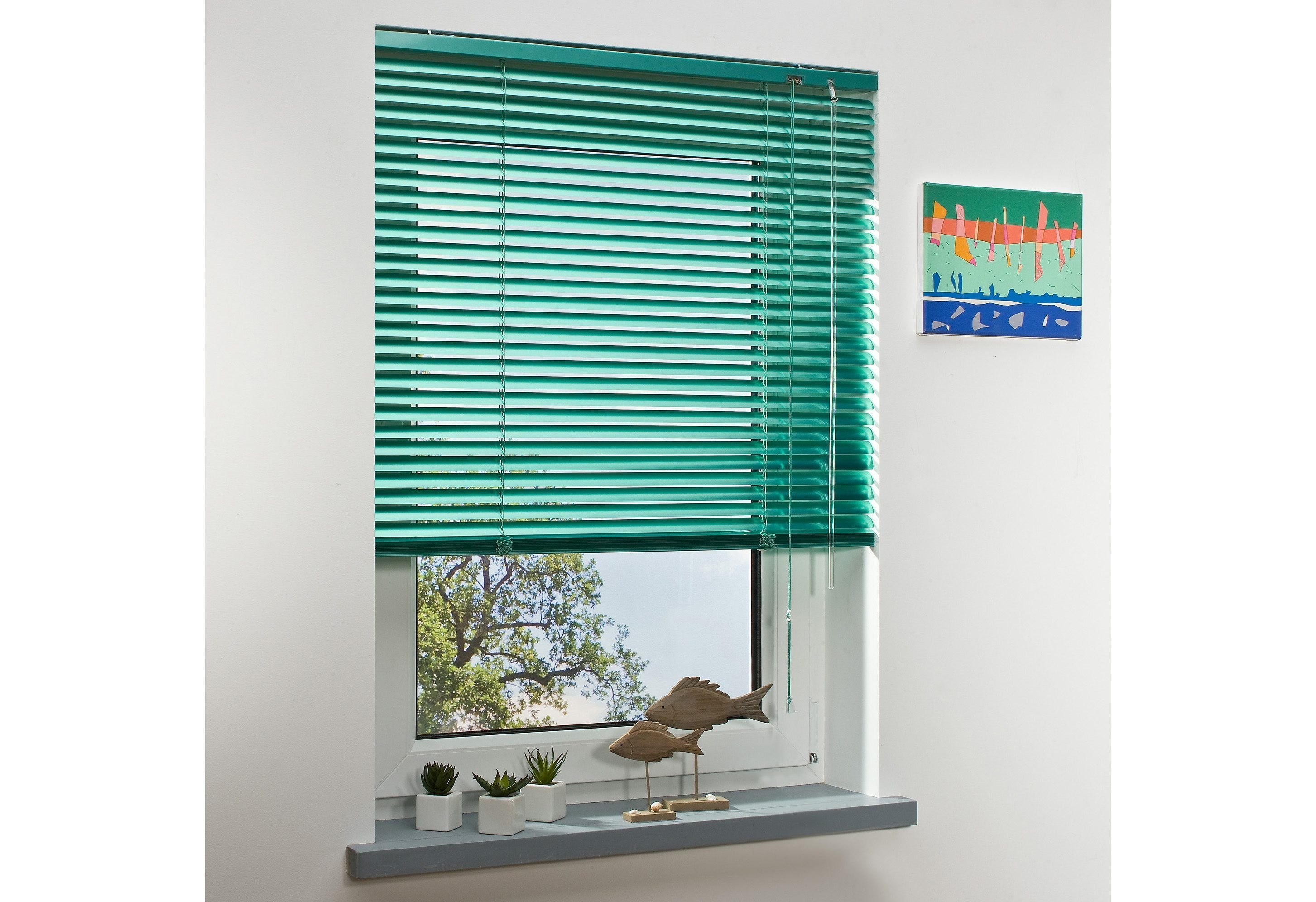 Liedeco Jalousie Aluminium-Jalousie, mit Bohren, freihängend, günstig online kaufen