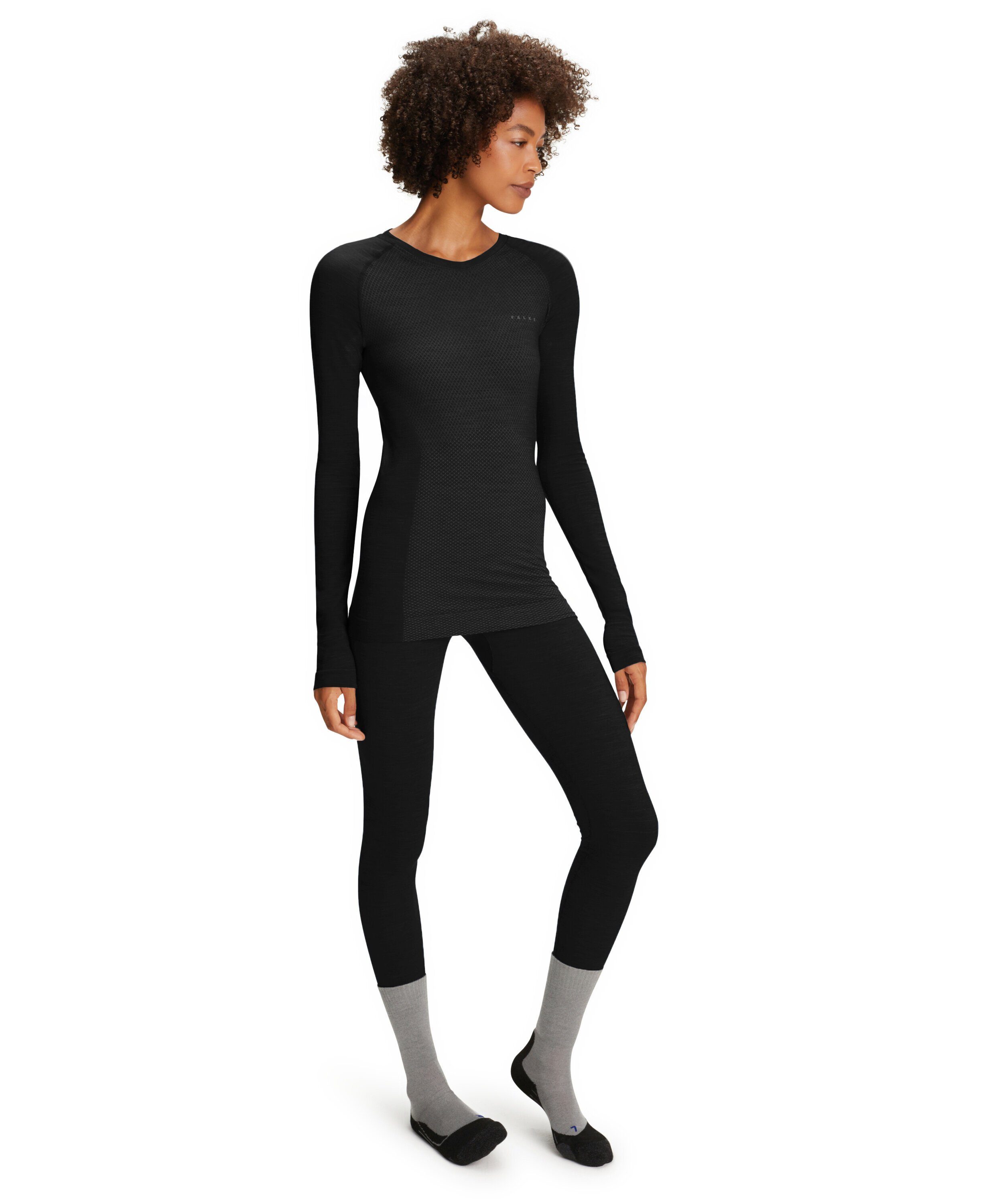 FALKE Funktionsshirt Wool-Tech Light (1-tlg., 1) aus Merinowolle für warme bis kalte Temperaturen