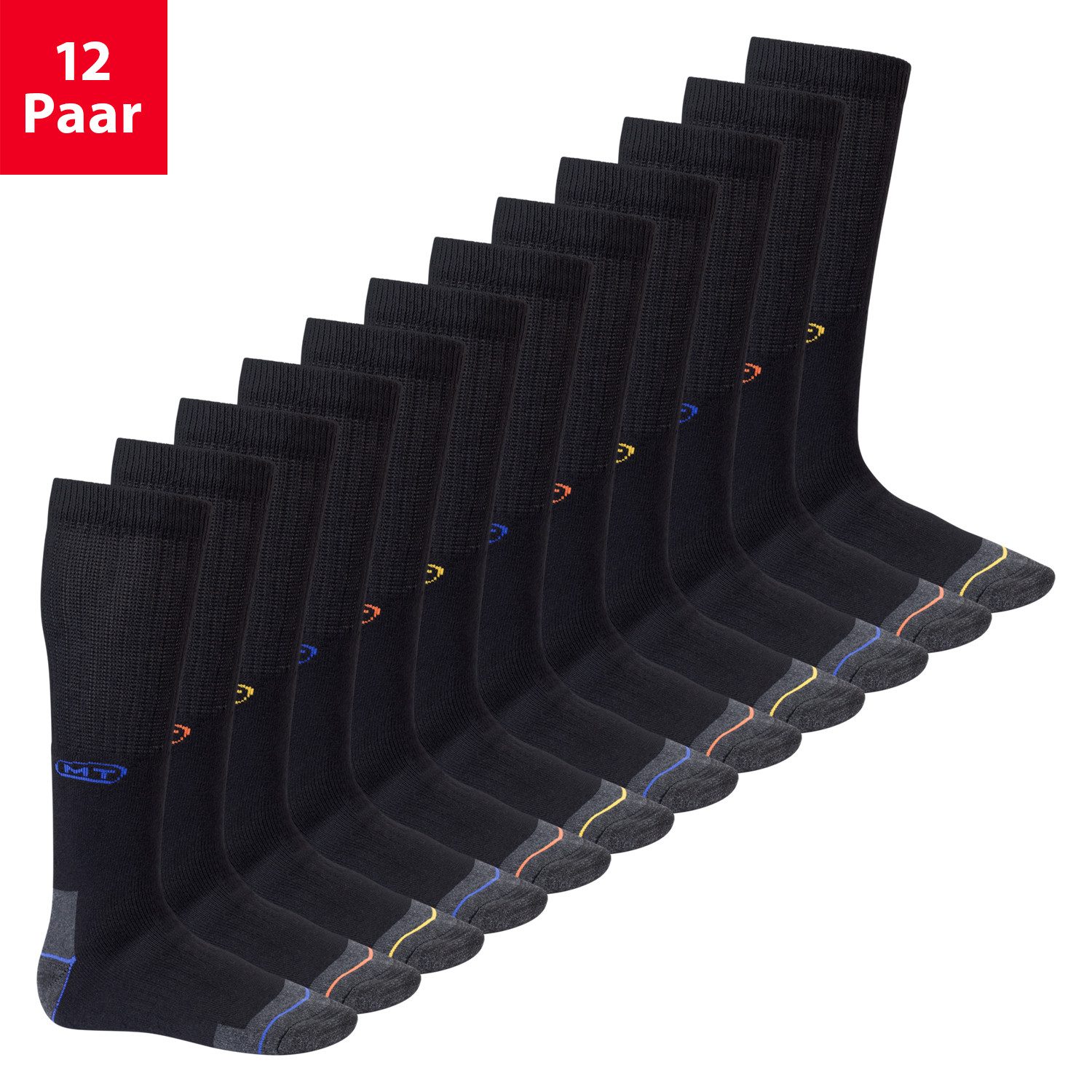 Arbeitssocken Herren Arbeits-/Freizeitsocken (6/12 Paar) Robuste Kniestrümpfe