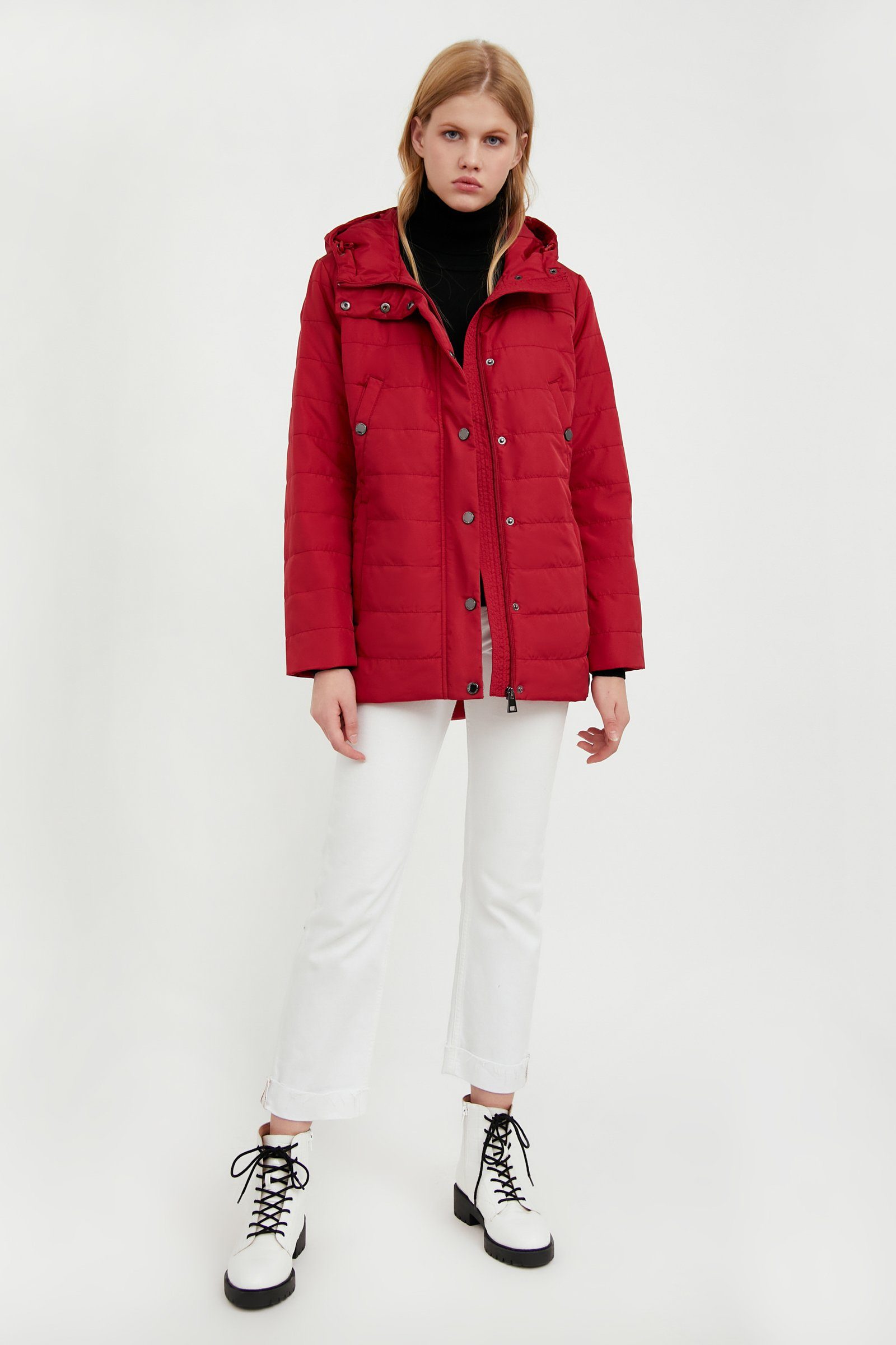 Finn Flare Kurzmantel mit geradem Schnitt