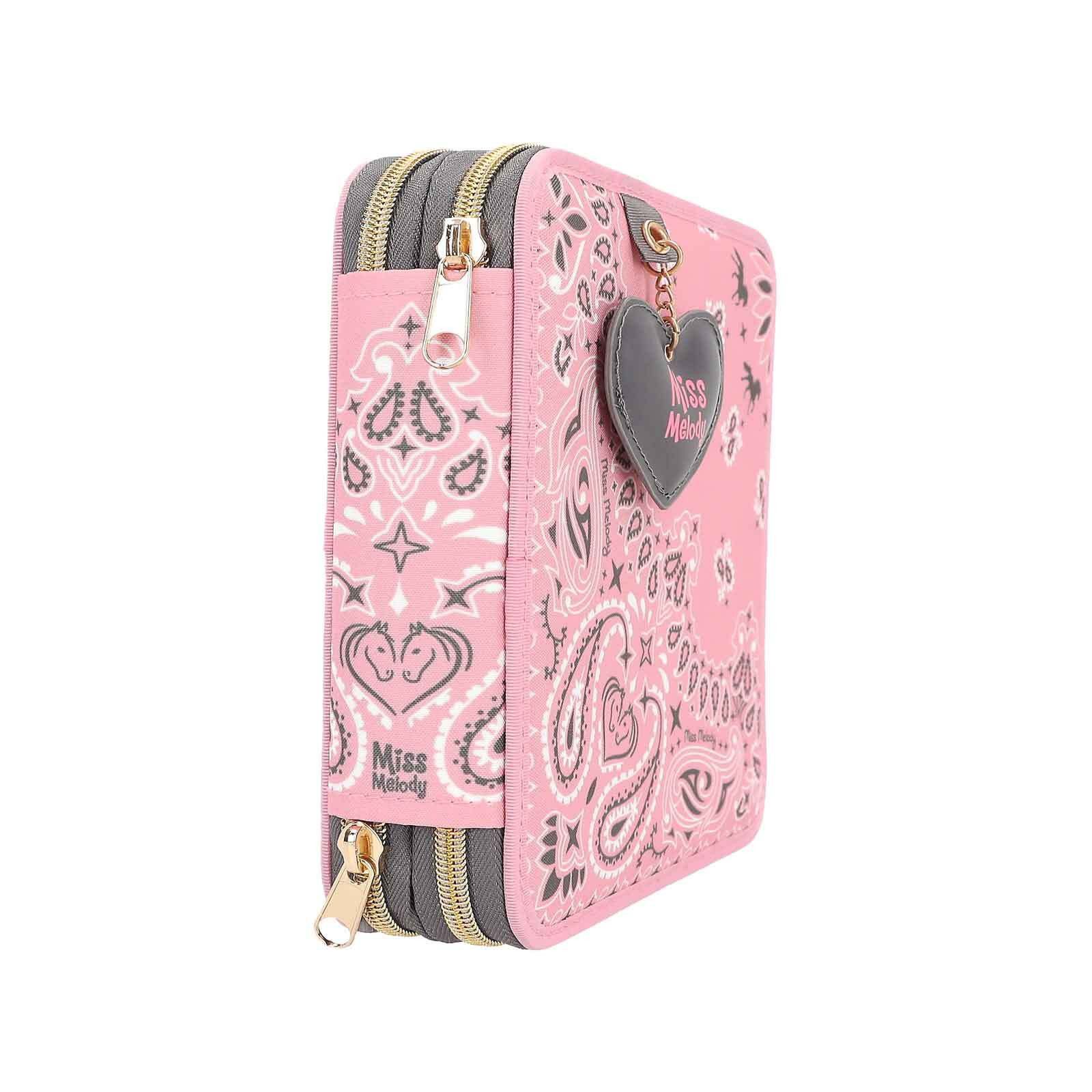 Depesche Federmäppchen Miss Melody 2-Fach Federtasche Bandana, (1-tlg)