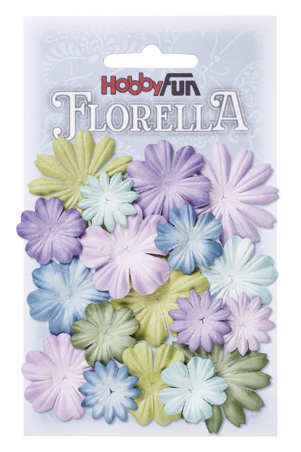 cm - FLORELLA-Blütenmix so Dekofigur Maulbeer-Papier HobbyFun aus 2 4