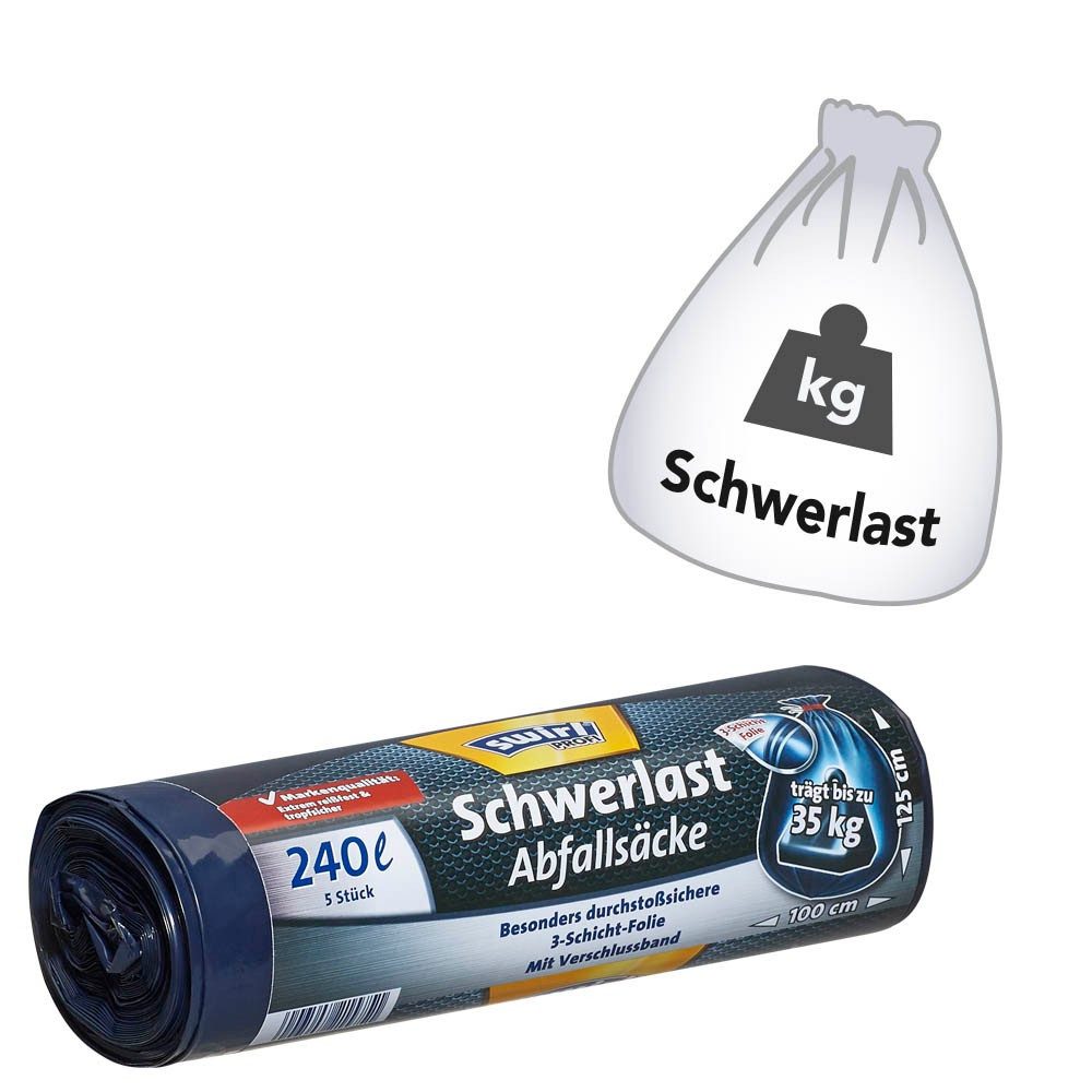 Swirl Organisationsmappe swirl 4006508215751 Profi Schwerlast-Abfallsack schwarz 240 Liter