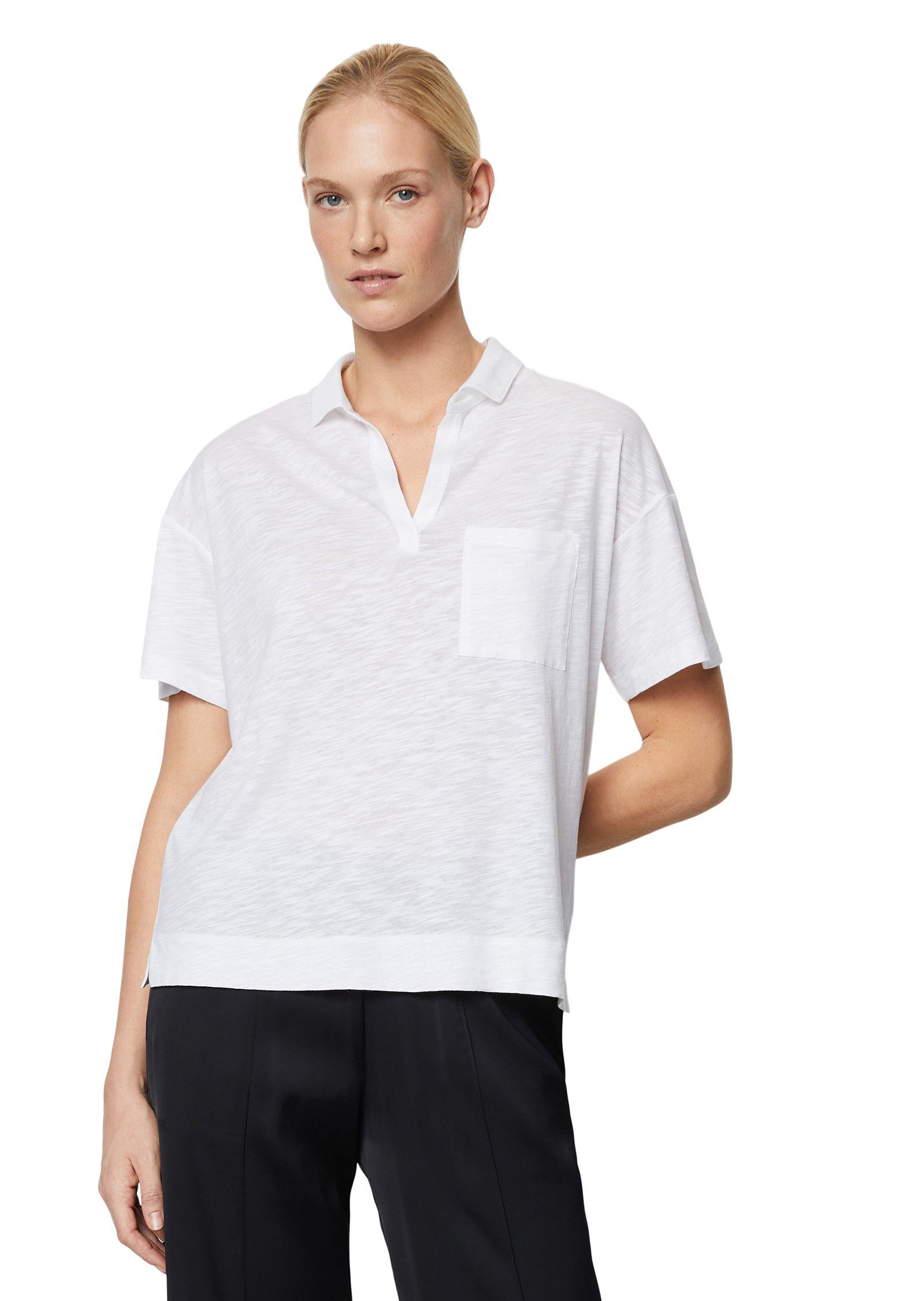 Marc O'Polo T-Shirt aus Organic Cotton-Viskose-Mix