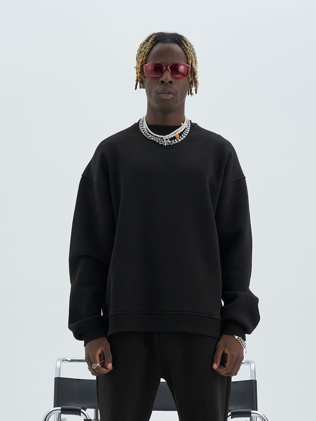 COFI Casuals Longsweatshirt Sweater Basic Cotton Unisex Sweatshirt Pullover Hoodie