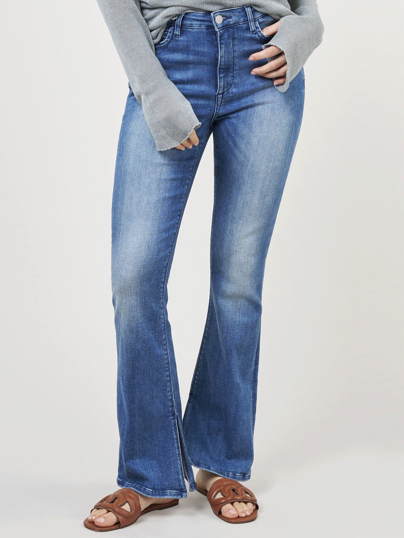 BLUE FIRE Bootcut-Jeans Jeans Vicky Bootcut Opera Blue