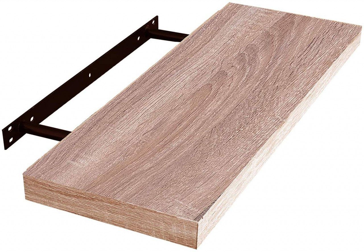 EUGAD Wandregal, 1-tlg., Holz Board Modern in verschiedenen Farben Größen Eiche