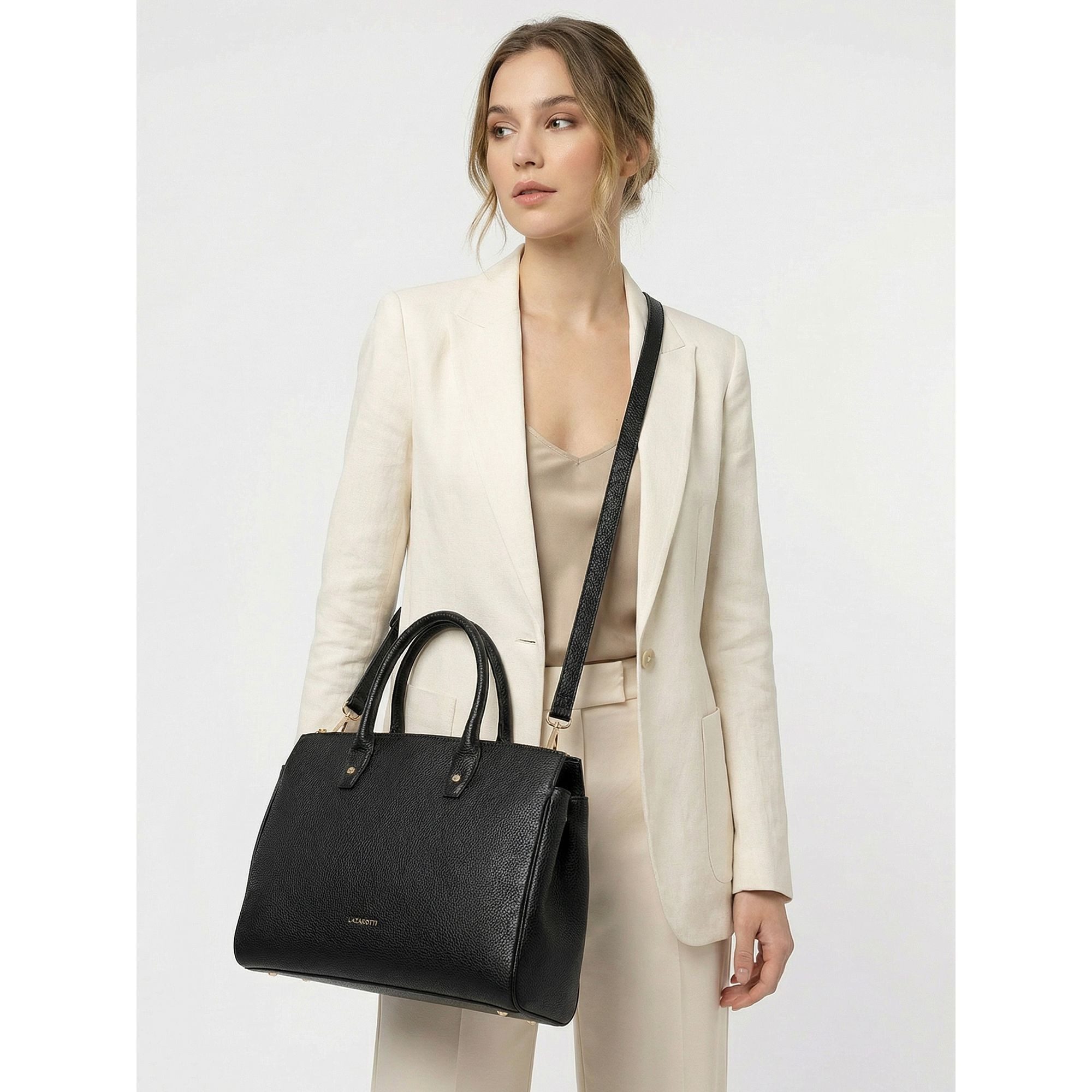 Lazarotti Henkeltasche Bologna Leather, Leder