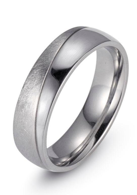 Firetti Trauring Schmuck Geschenk "LIEBE" mit Vertiefung, ca. 7,0mm breit