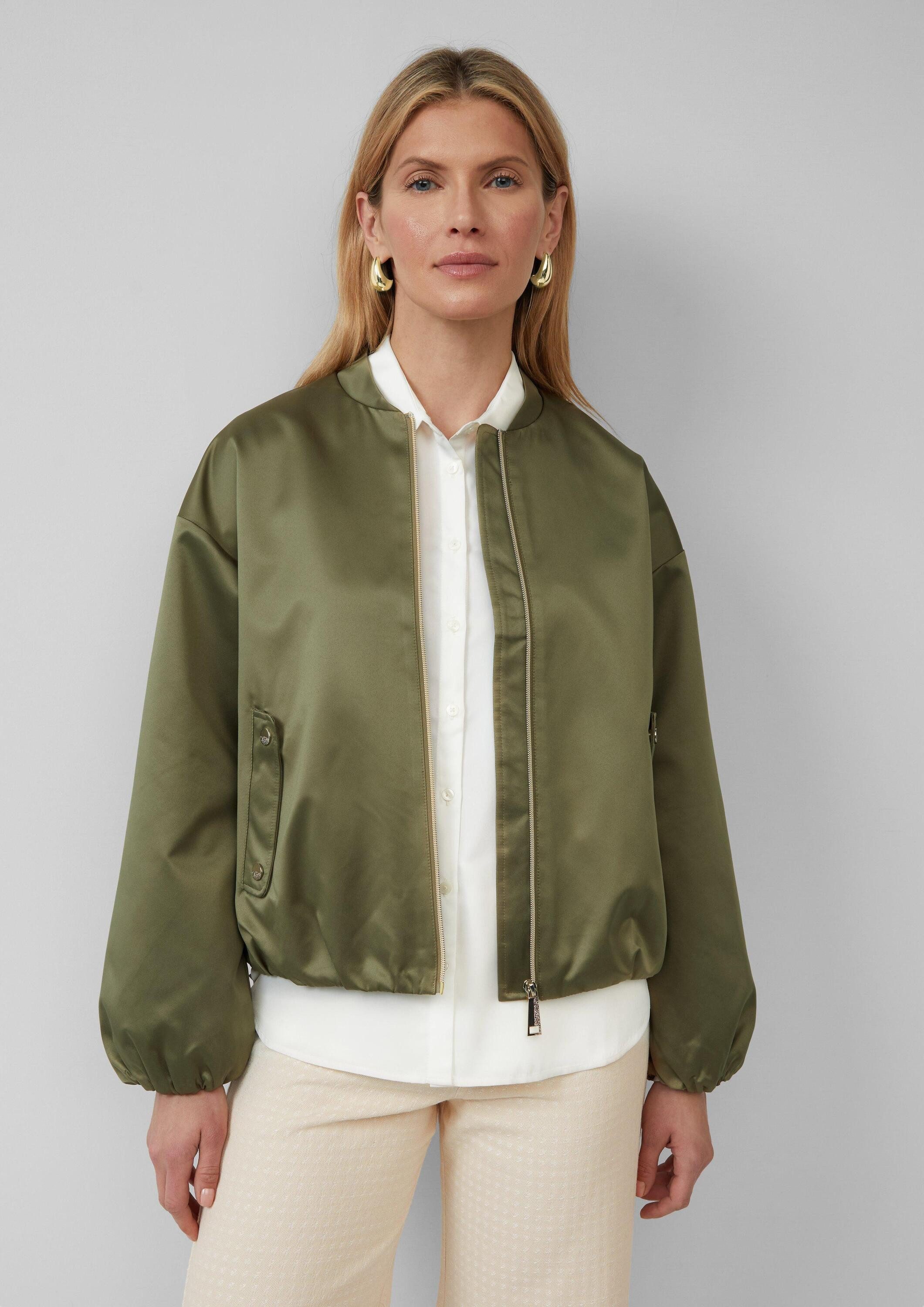 s.Oliver Funktionsjacke Outdoor-Jacke Satinierter Oversize-Blouson mit elas günstig online kaufen