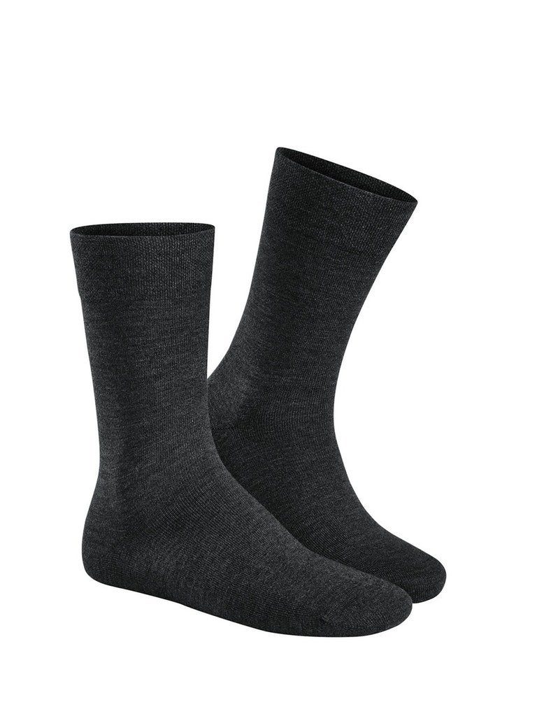 Hudson Komfortsocken RELAX WOOLMIX (Packung, 1-Paar, 1-er Pack) führt zu natürlichem Klimaausgleich Schwarz