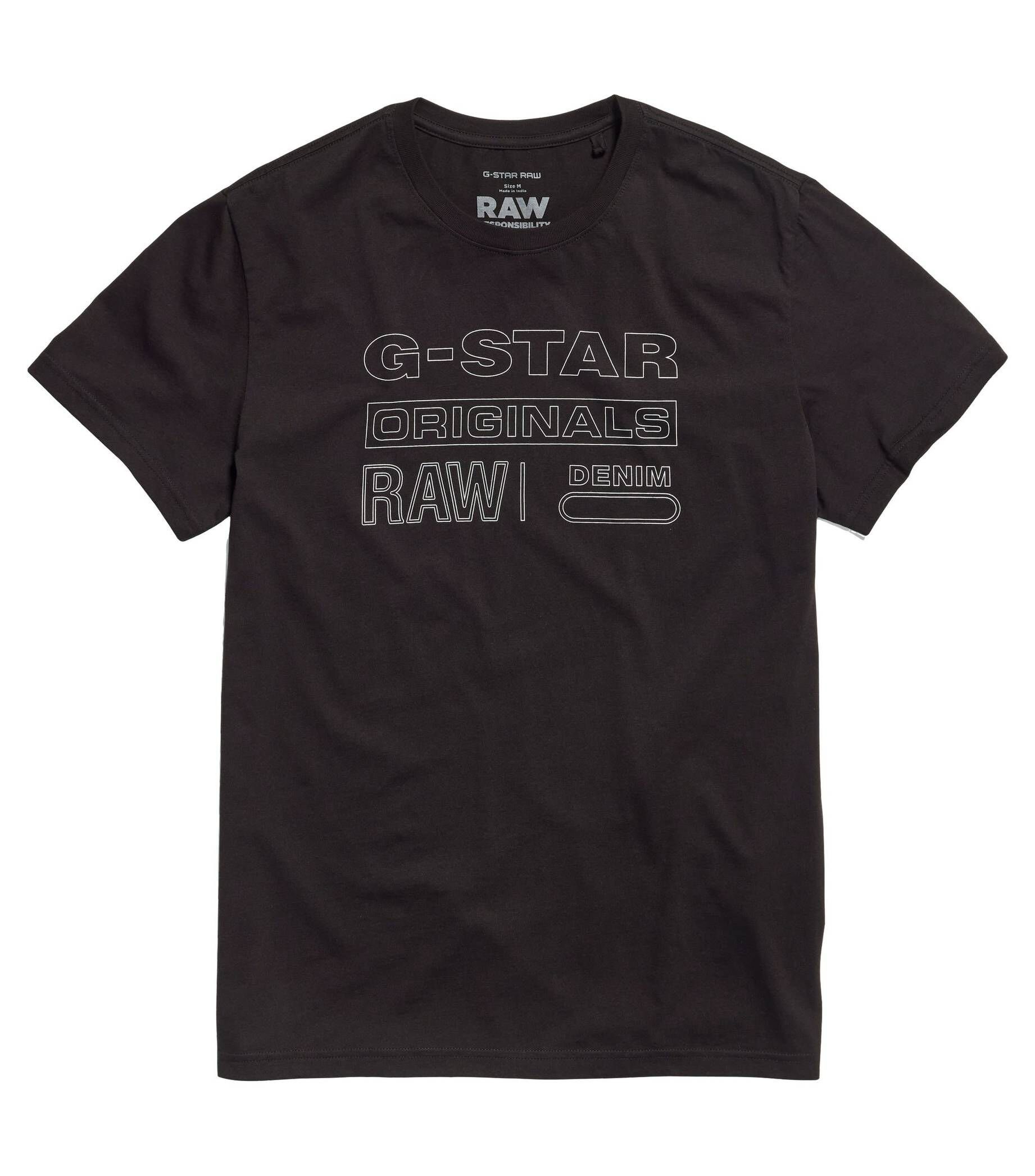 G-Star RAW T-Shirt Herren T-Shirt ORIGINALS (1-tlg) DK Black