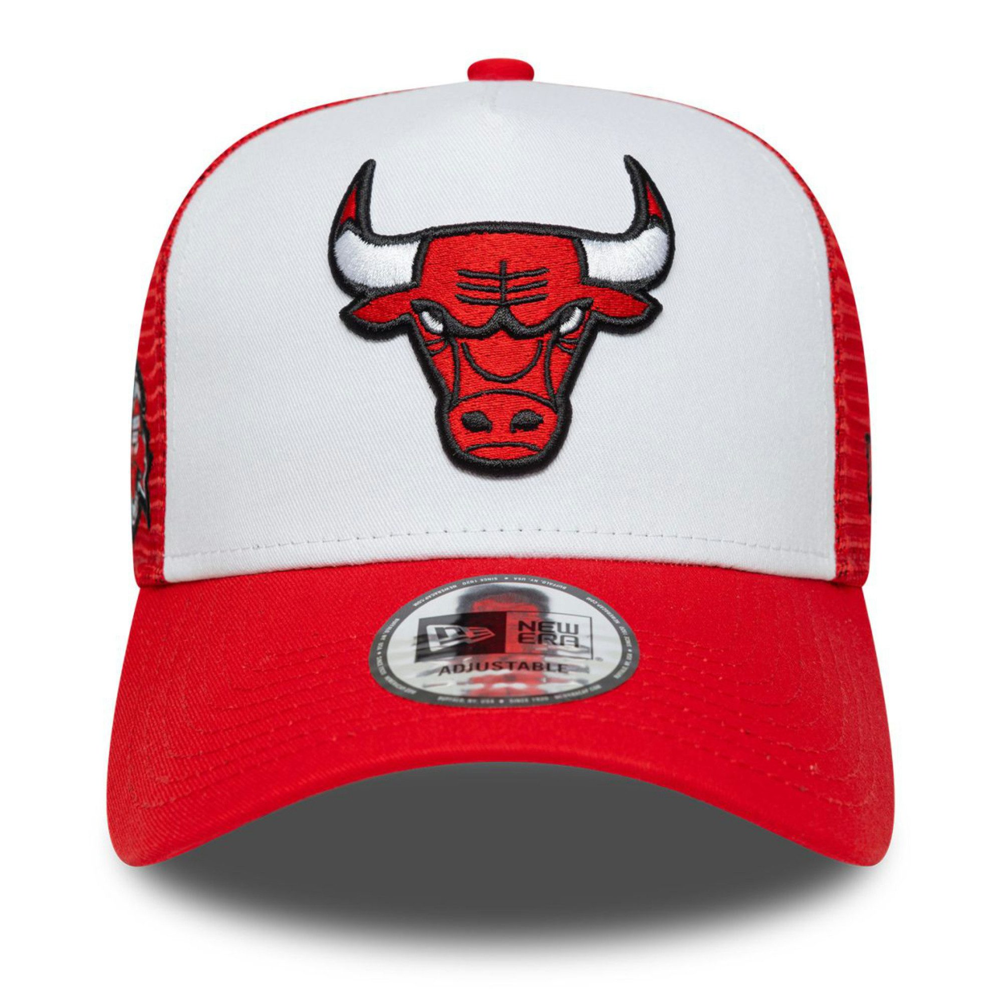 New Era Trucker Cap 9Forty A-Frame Chicago Bulls Patch Cap - White/Red günstig online kaufen