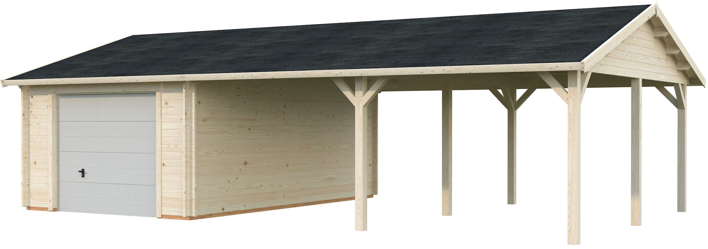 Palmako Garage Roger, mit Sektionaltor, BxTxH: 1006x619x316 cm