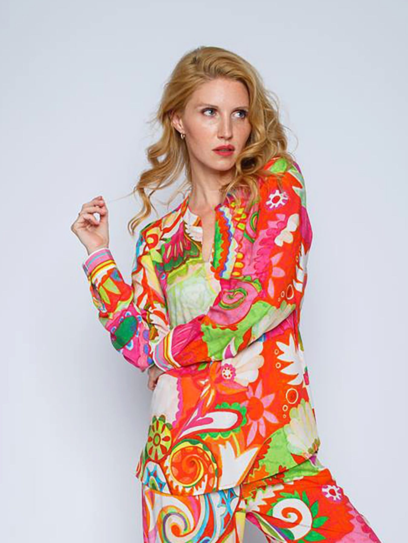 Emily Van Den Bergh Schlupfbluse Shirtbluse Multicolour Paisley