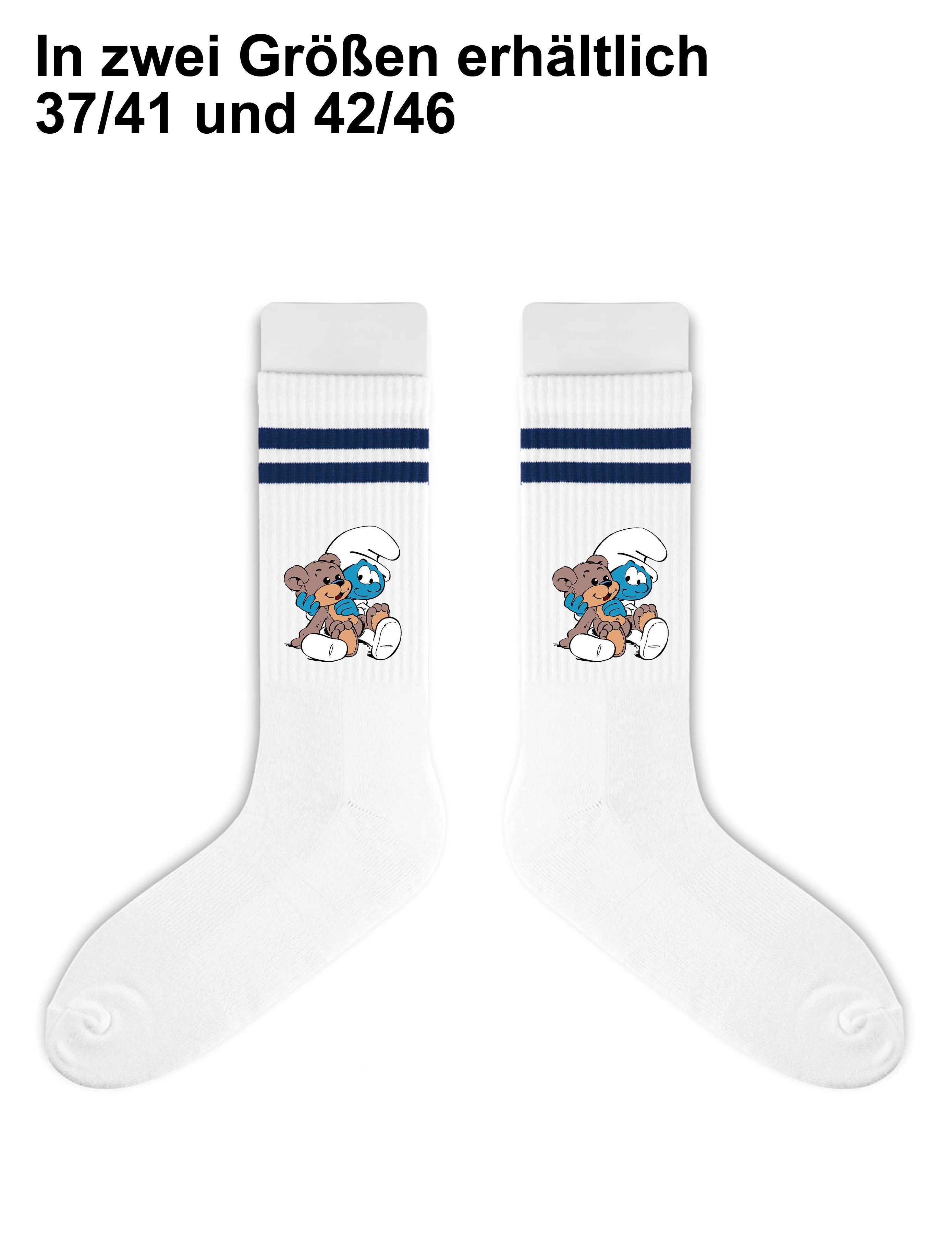 Youth Designz Tennissocken Unisex Socken "Baby Schlumpf" Aufdruck lustig Geschenk Statement mit verstärkter Verse und Zehenbereich