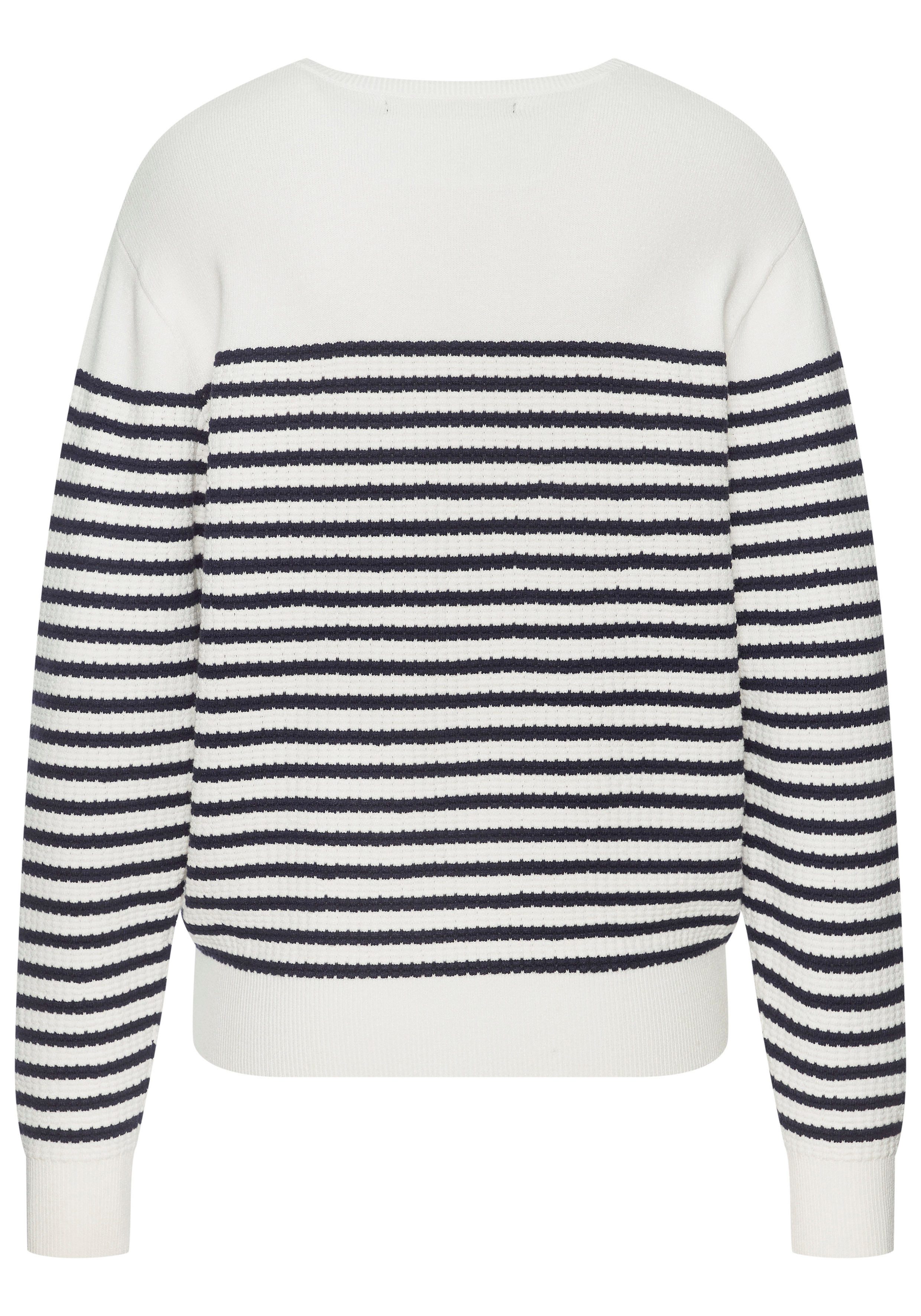 French Connection Sweater Maritimer Streifenlook aus soften Strukturstrick, Loungewear – Bild 4 von 5