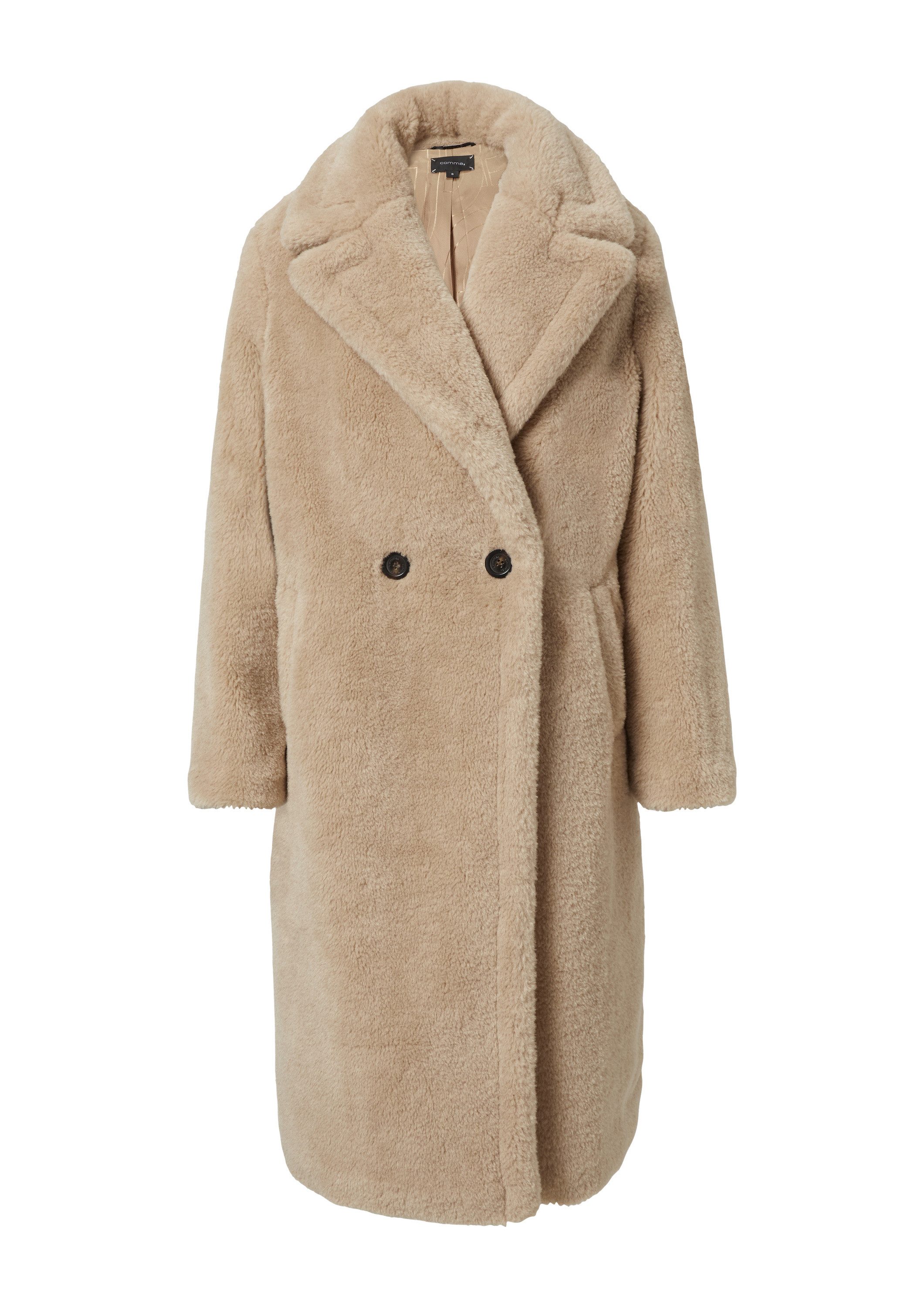 comma Wintermantel Outdoor-Mantel Mantel aus Teddy-Plüsch günstig online kaufen