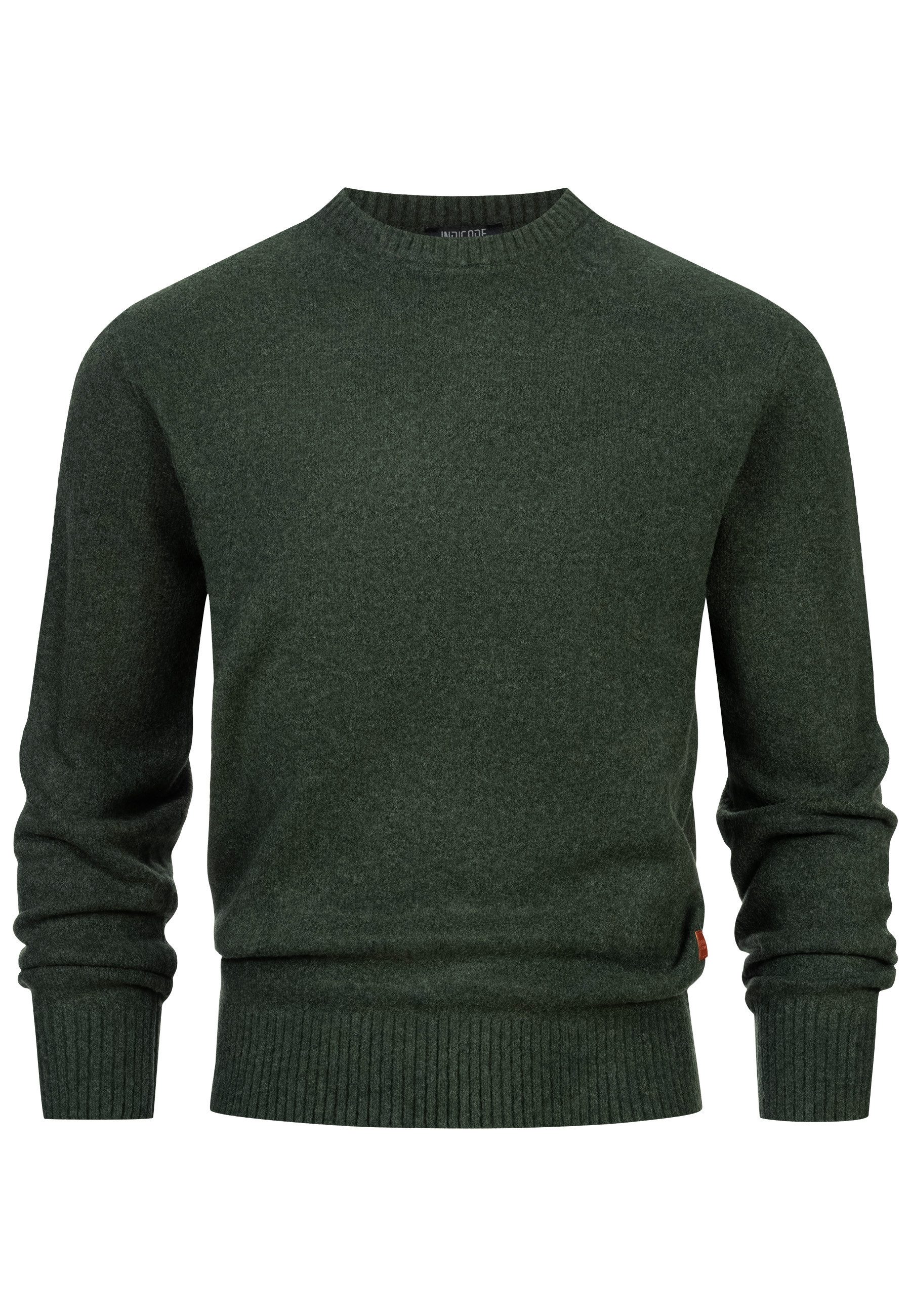 Indicode Strickpullover Herren INTrax O-neck Feinstrickpullover Klassischer günstig online kaufen