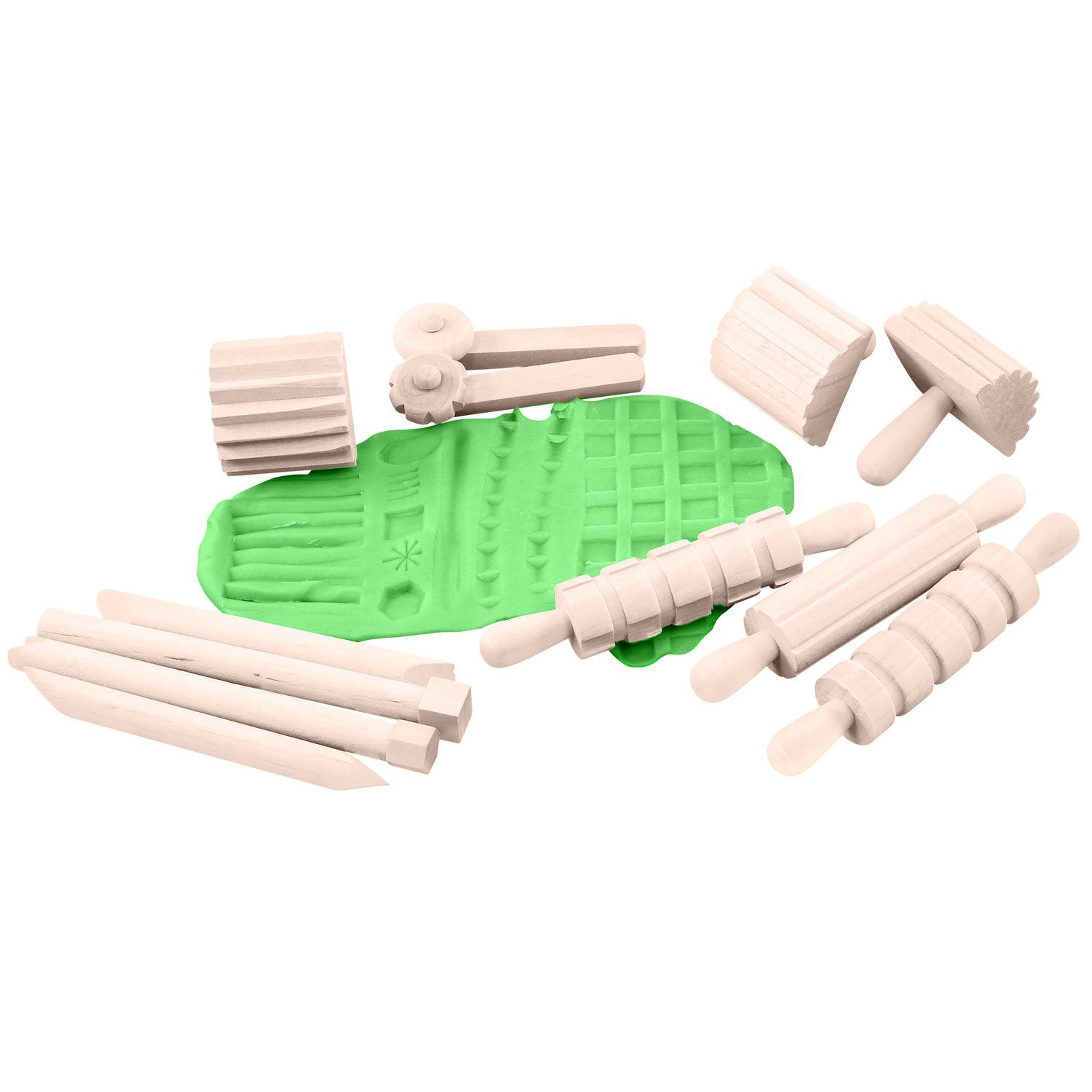 EDUPLAY Experimentierkasten Modellierwerkzeug-Set aus Holz zum günstig online kaufen