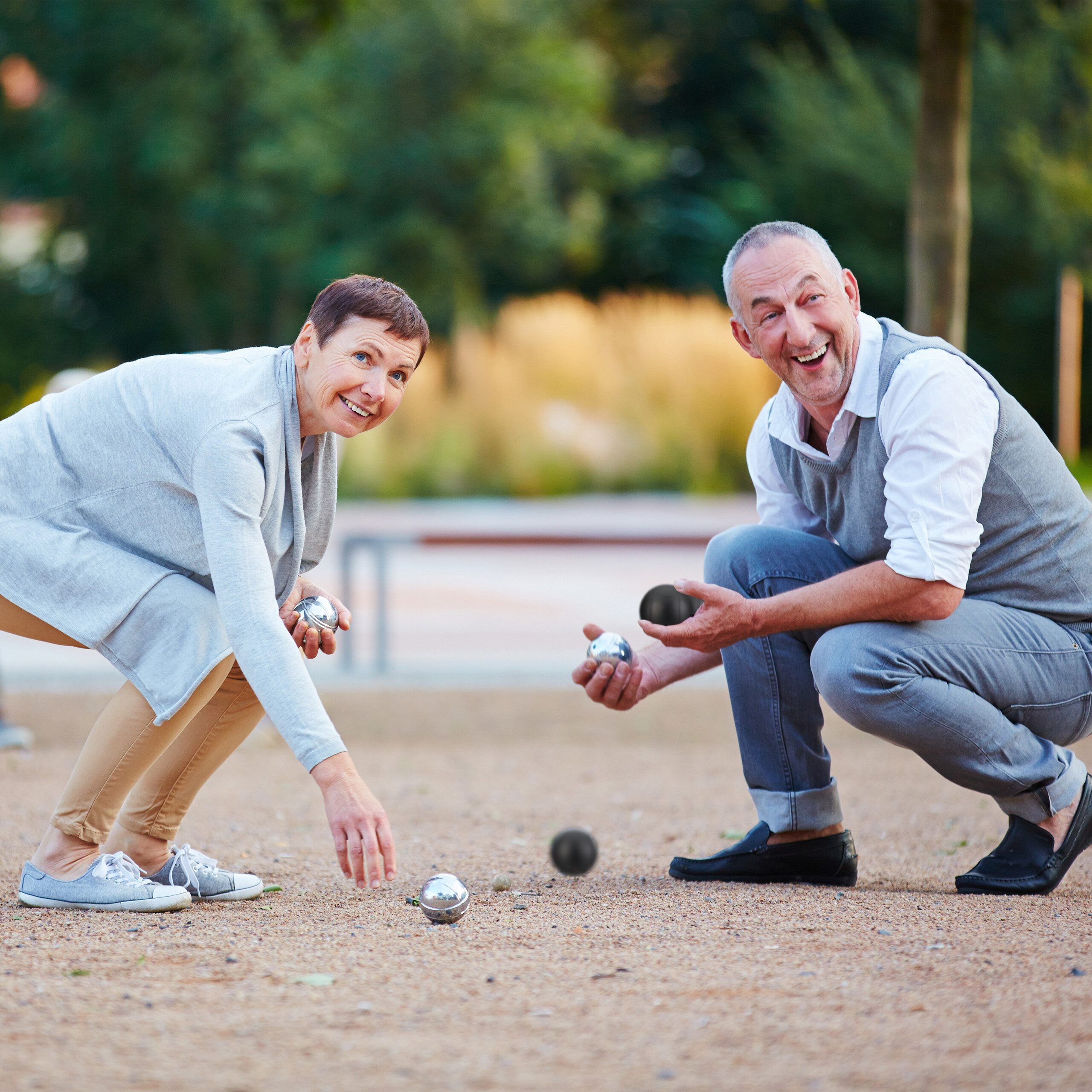 relaxdays Spielzeug-Gartenset 6 Boule Kugeln im Set, (6er Set)