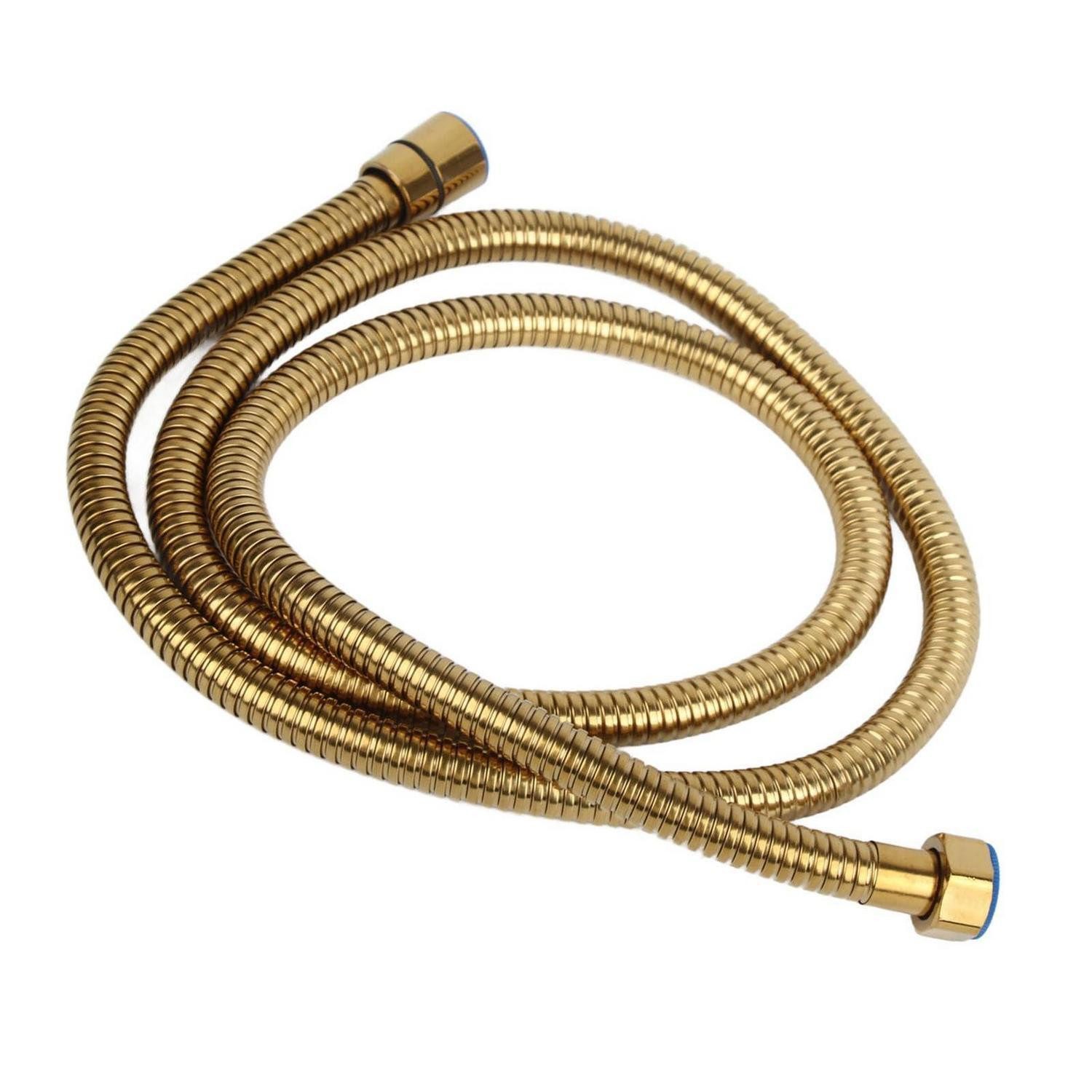 LuxusKollektion Brauseschlauch Duschschlauch Edelstahl 1,5m Gold