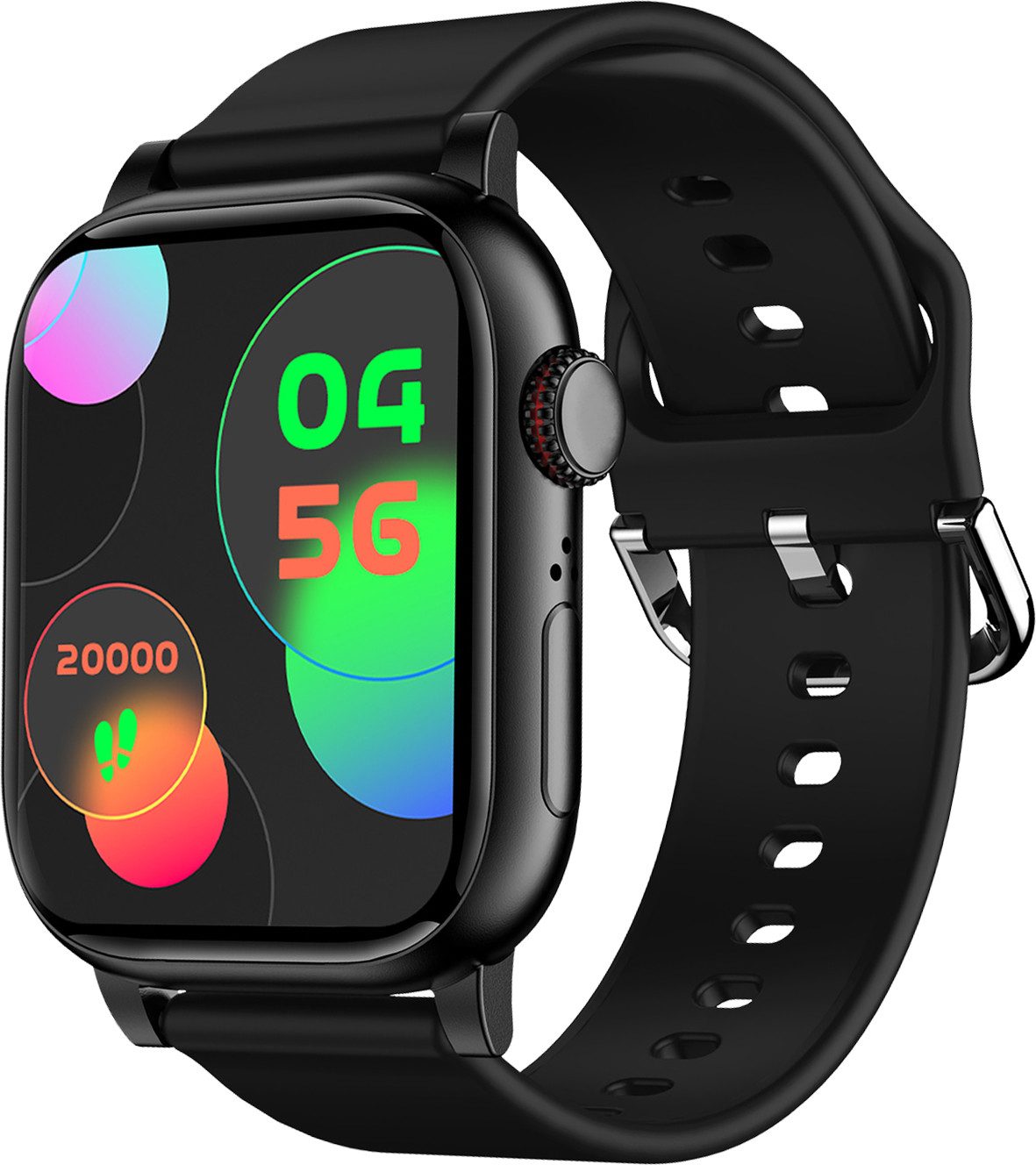 JTC24 Smartwatch SWS14 Smartwatch, 5,1 cm Display, Schrittzähler, Gesundheitsfunktionen, wasserfest
