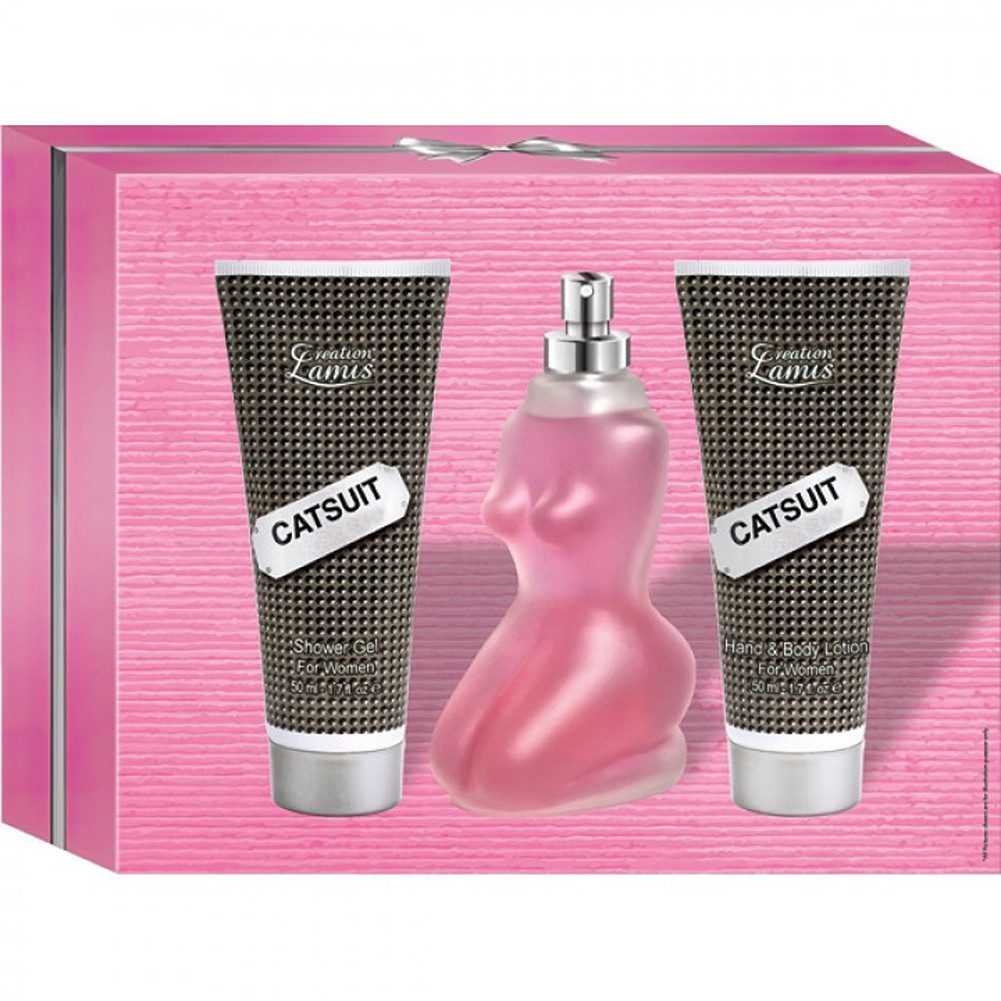 Eau de Parfum Catsuit Women Creation Lamis Parfum Geschenk Set 3-teilig