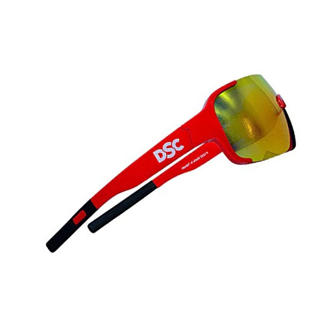 DSC Sonnenbrille Speed Polarisierte Sonnenbrille Rot Herren Leicht mit UV-Schutz (Einzel-Sportsonnenbrille, Farbe Rot, polarisiert, UV-Schutz, mattes Finish, für Herren) Leicht, langlebig, stylisch