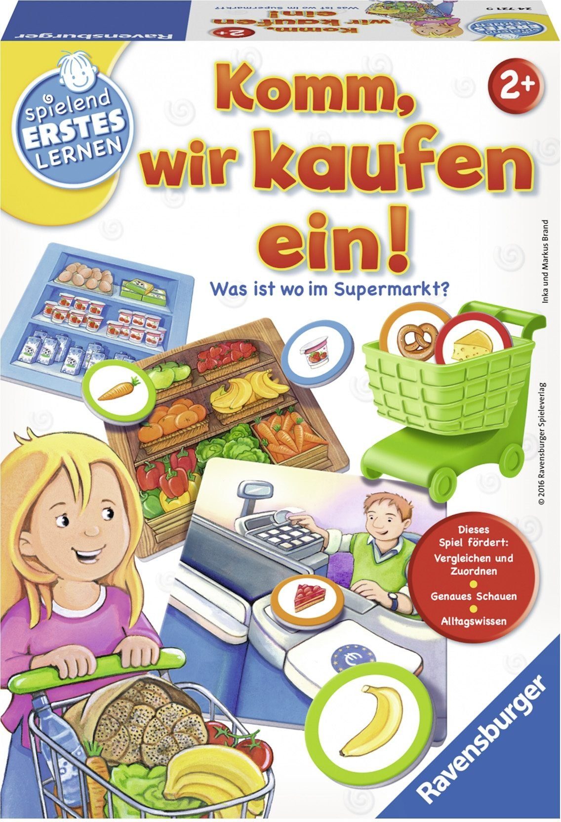 Ravensburger Spiel, Komm, wir kaufen ein!, Made in Europe, FSC® - schützt Wald - weltweit