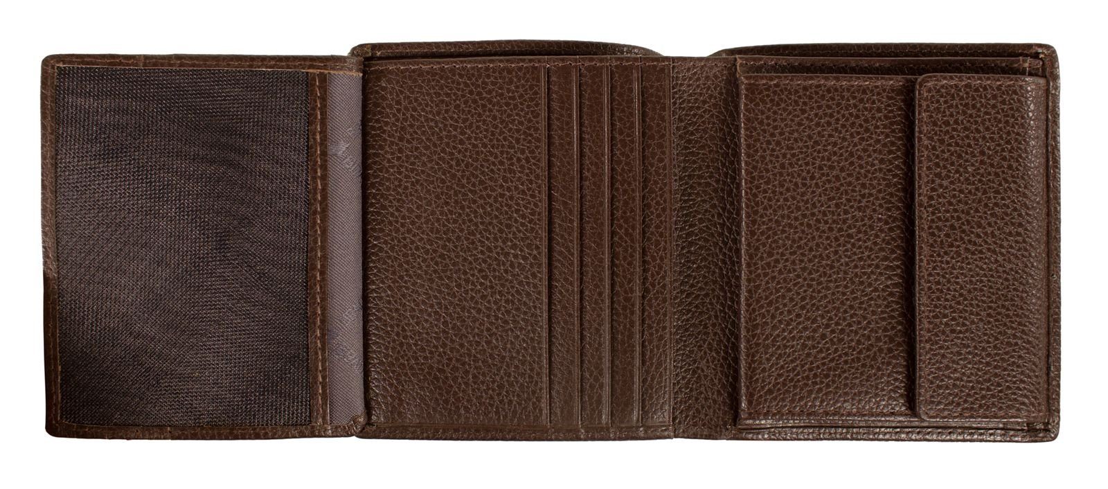 Braun Büffel Geldbörse Prato, mit RFID-Blocker Schutz