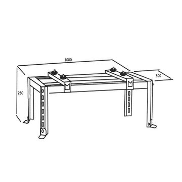 Maclean MC-864 Halterung, (1-tlg., Klimaanlage Wärmepumpe Bodenständer)