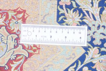 Seidenteppich Ghom Seide 134x199 Handgeknüpfter Orientteppich / Perserteppich, Nain Trading, rechteckig, Höhe: 3 mm
