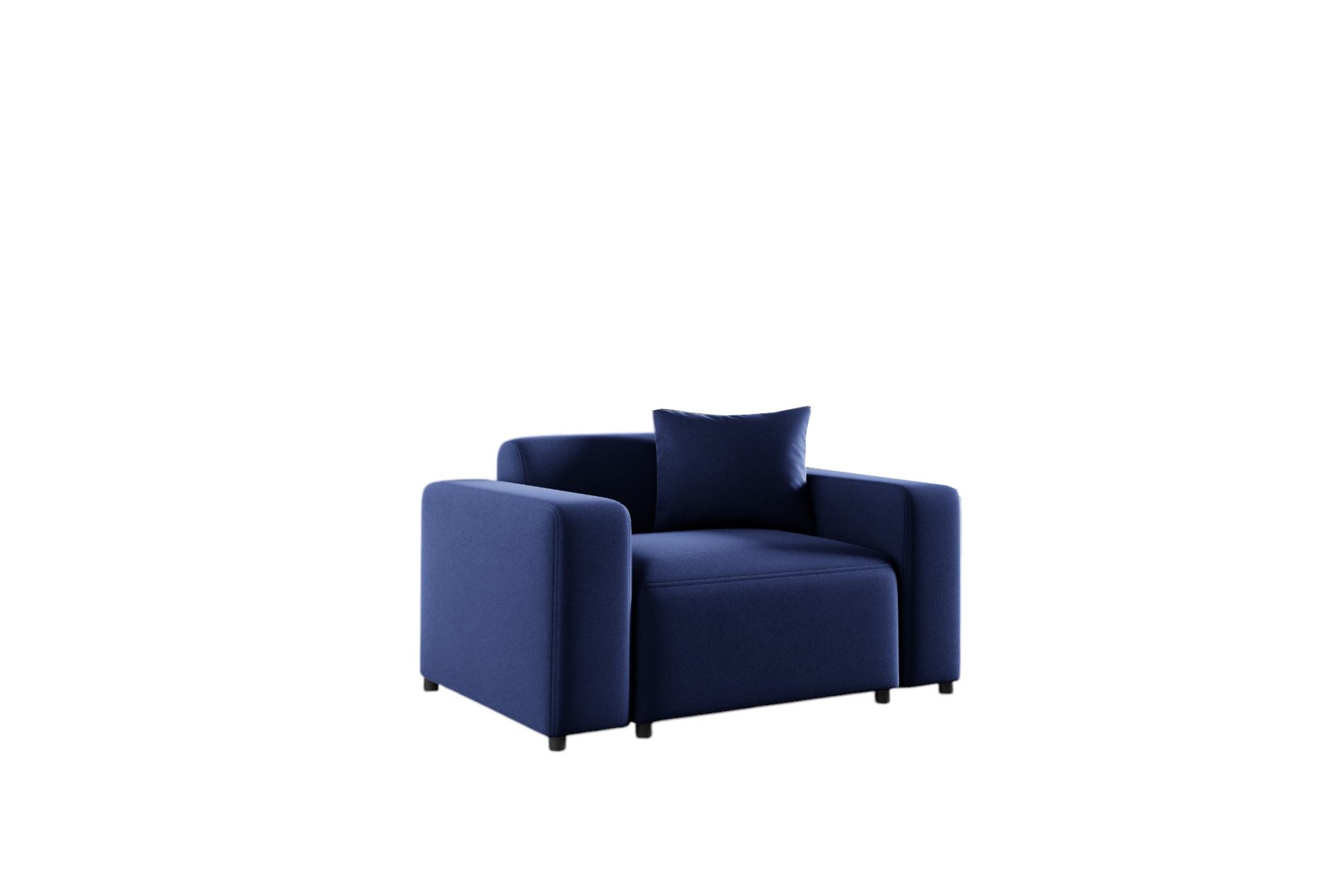 Fun Möbel Sessel Designersessel MEGAN in Stoff Salvador (Die Serie MEGAN bietet eine große Auswahl an Möbeln), inkl. ein Zierkissen