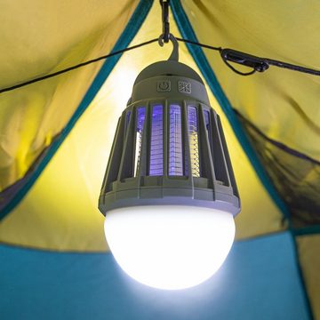 alca Insektenvernichter Insektenlampe Akku USB 3in1 Campinglampe Mückenvernichter