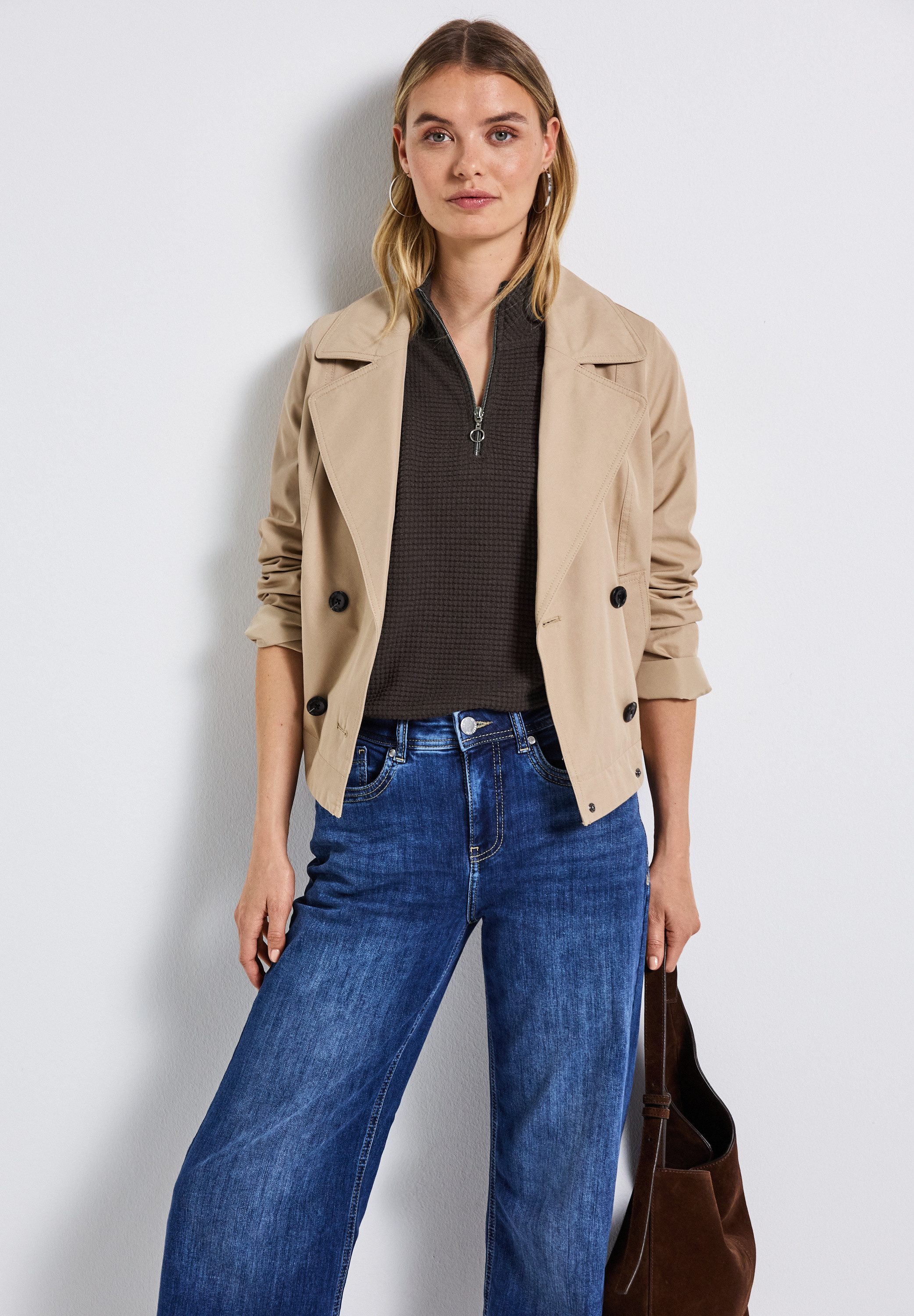 STREET ONE Rollkragenpullover ohne Ärmel günstig online kaufen