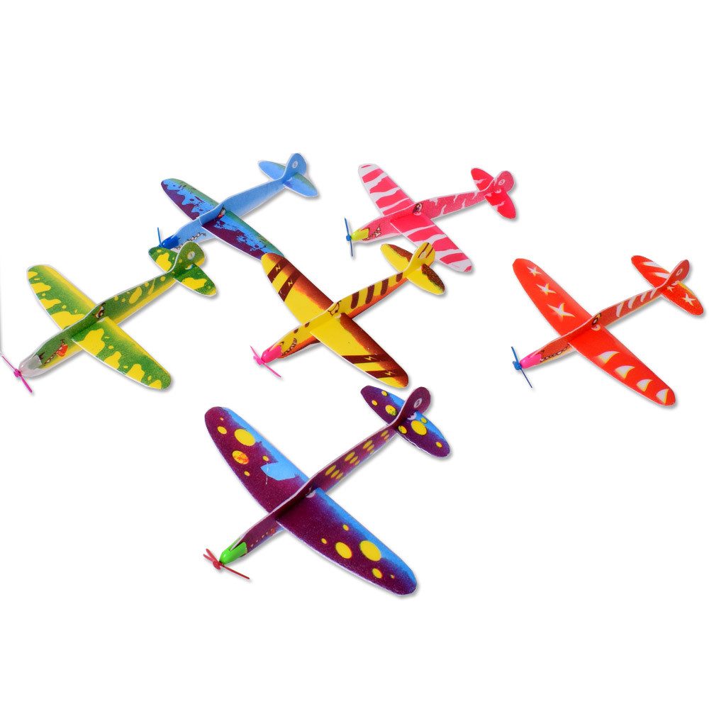 TE-Trend Spielzeug-Flugzeug 12 Stück Flieger Styropor Styroporflieger Dino, günstig online kaufen