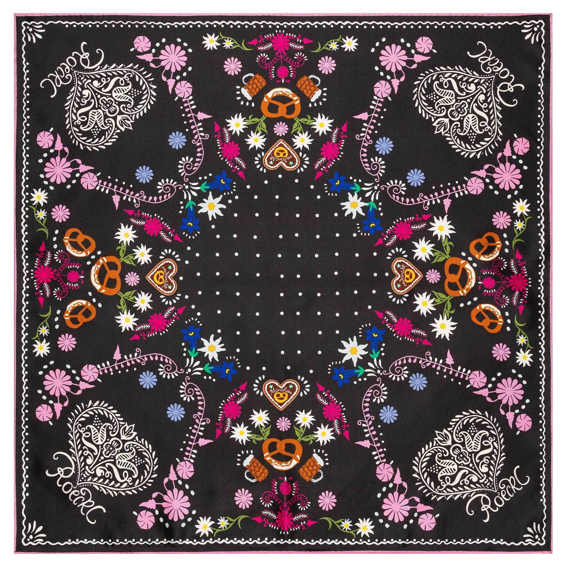 Roeckl Nickituch Resi, Seidentuch mit traditionelles Design