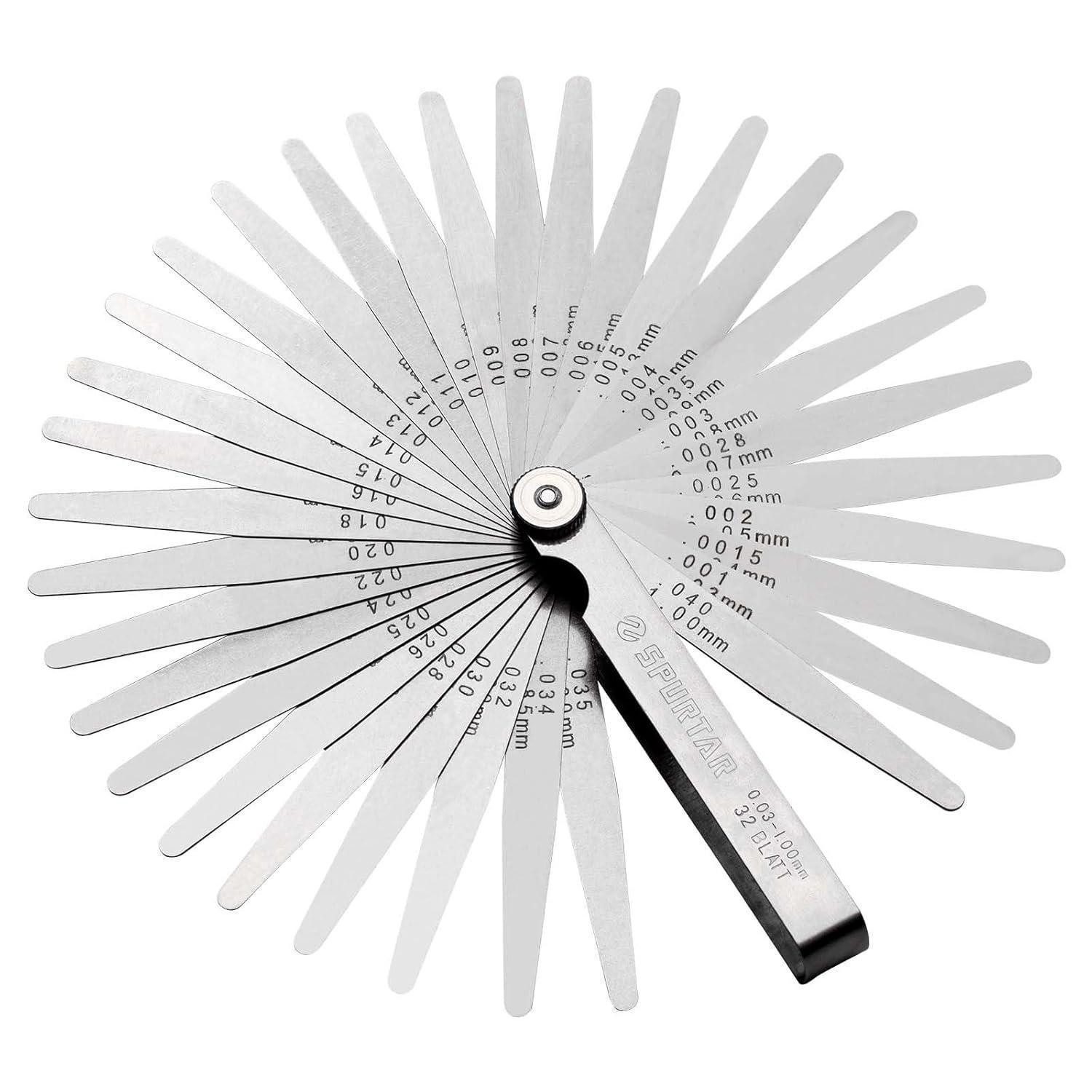 LuxusKollektion Fühlerlehre Fühlerlehre 32 Blade Metrisch/Imperial
