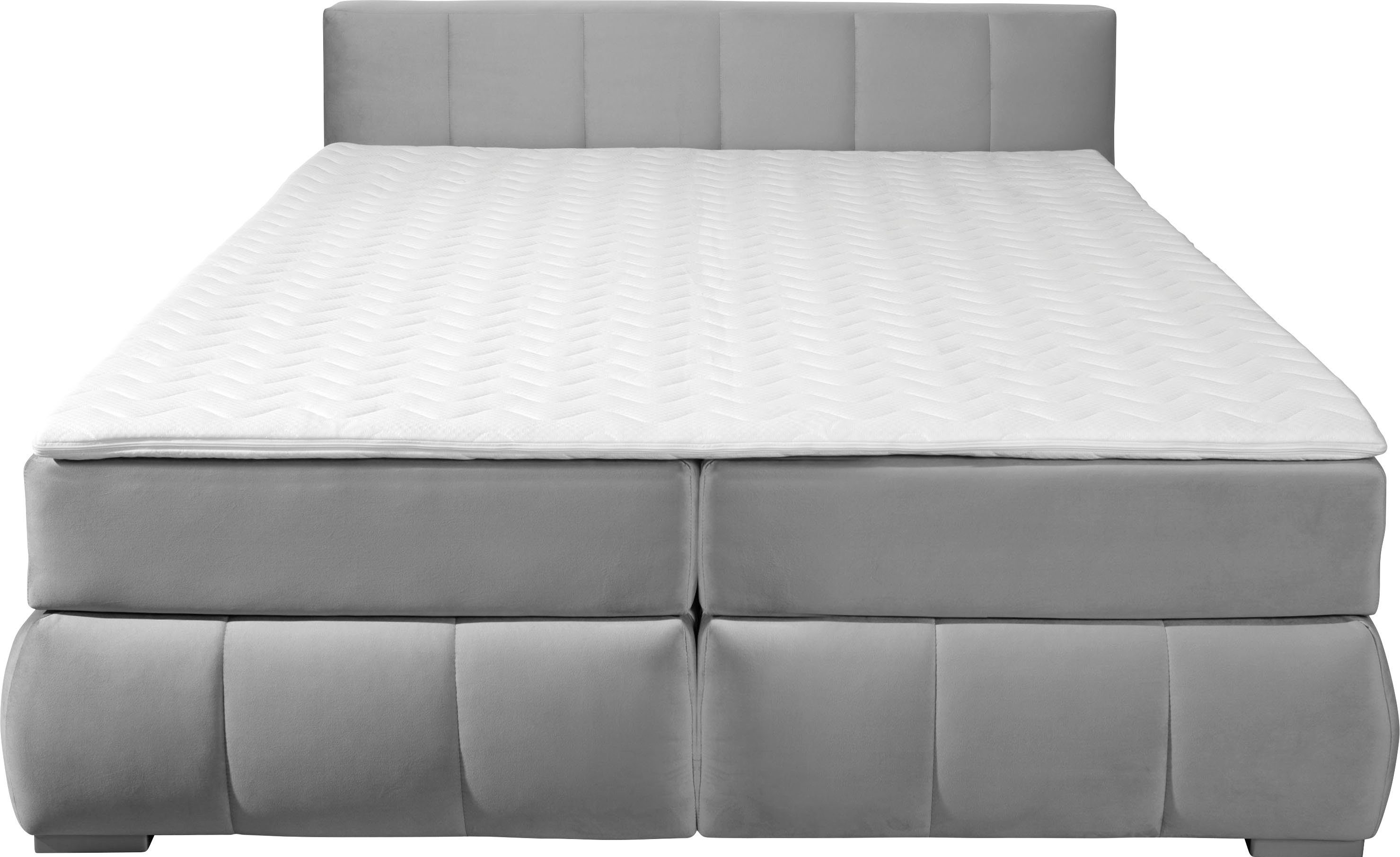Home affaire Boxspringbett "Chelles", inkl. Topper, in XXL- Überlänge 220 c günstig online kaufen