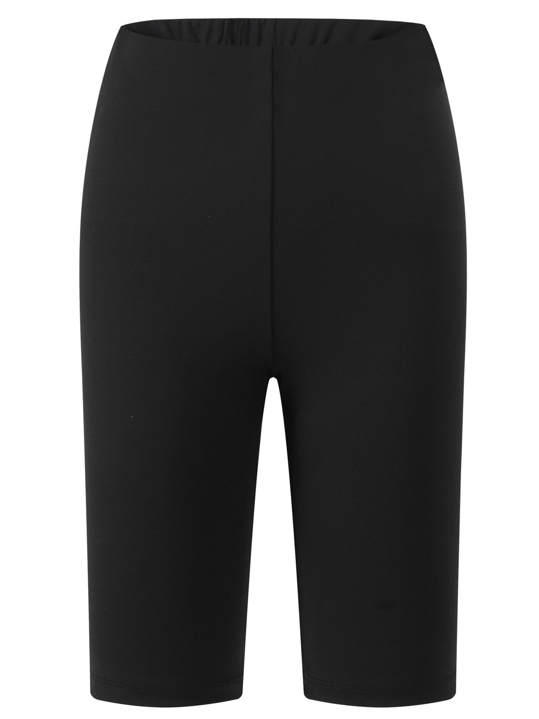 Shorts High Waist Radlerhose Damen Sport mit Taillenbund