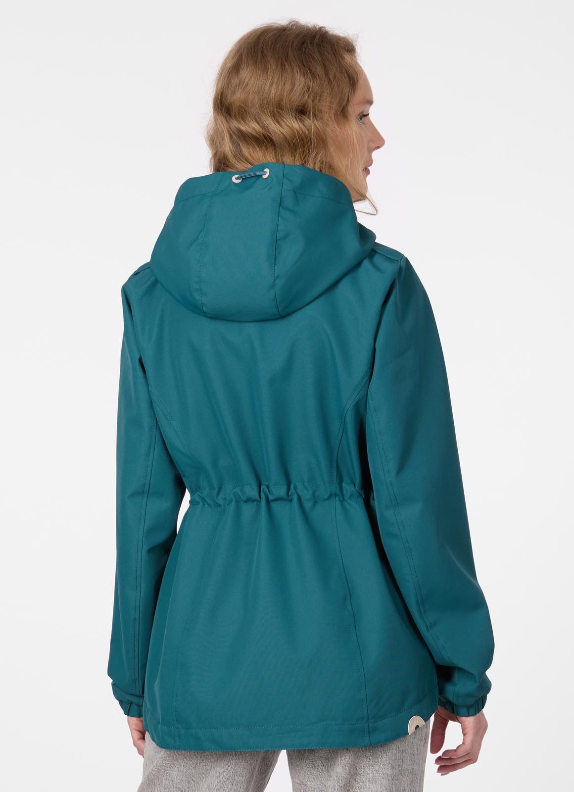 Ragwear Parka DANKKA Mit Kordelzug, geblümtem Futter und reflektierenden Kordeln