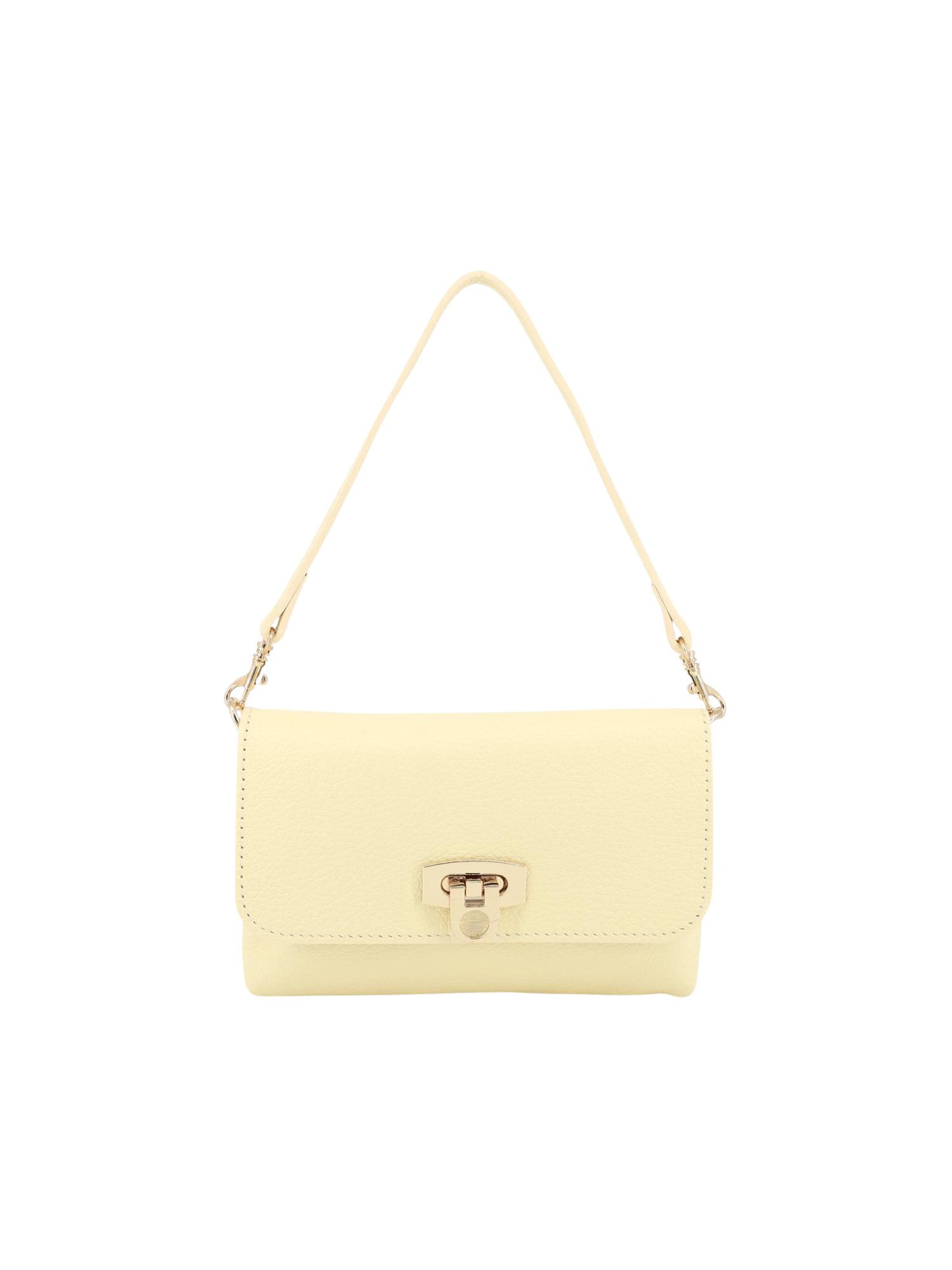 BRISE TASCHE Schultertasche Kleine Schultertasche, Handtasche Leder und Wildleder, Wildleder, Abnehmbare Kette, Goldfarbener Verschluss