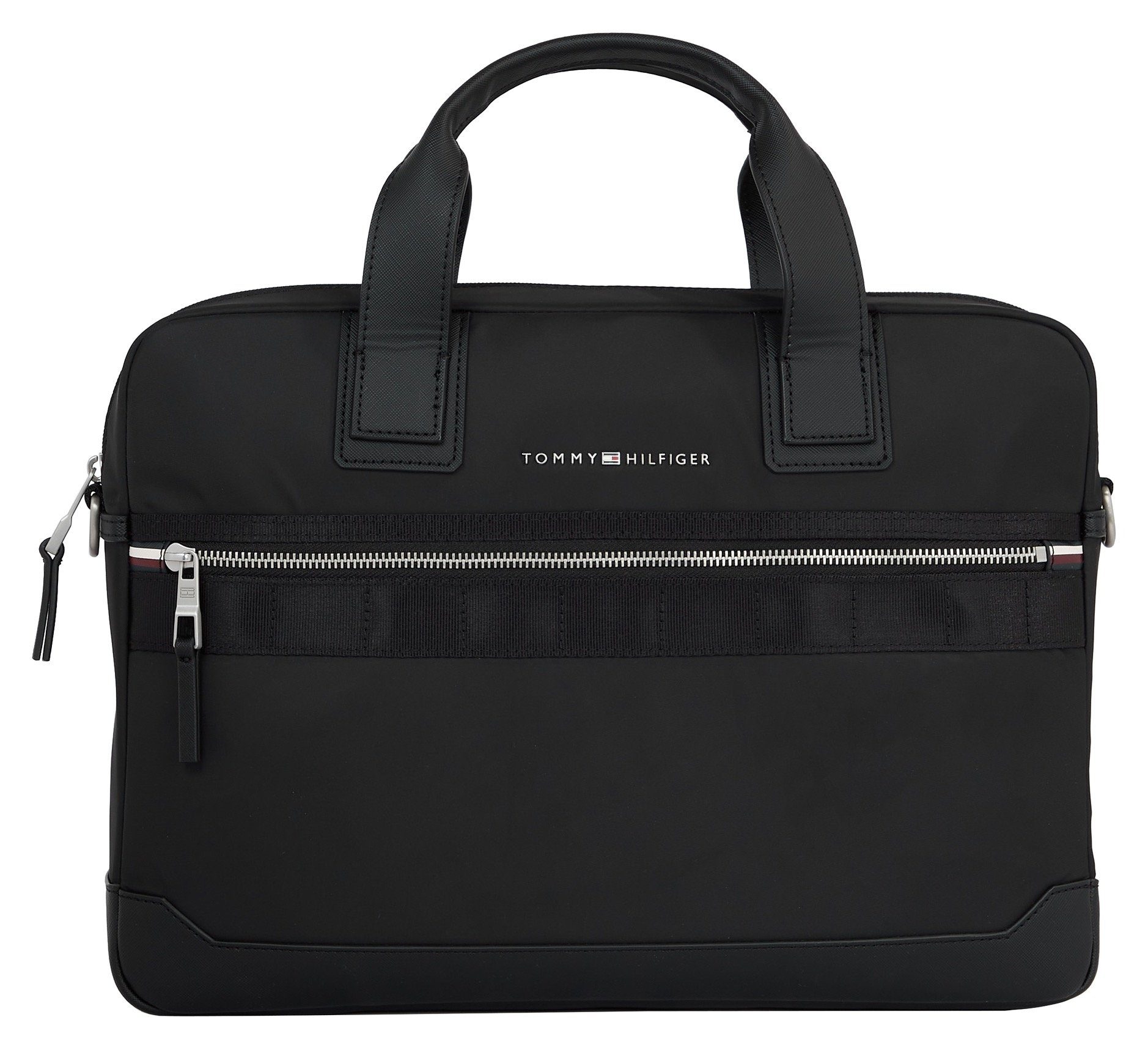 Tommy Hilfiger Messenger Bag TH ELEVATED NYLON COMPUTER BAG, im praktischem Format