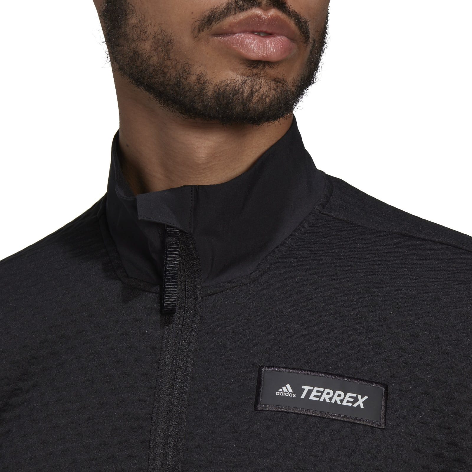 adidas Performance Fleecejacke Fleecepullover Terrex Utilitas Hike Half-Zip schwarz Herren