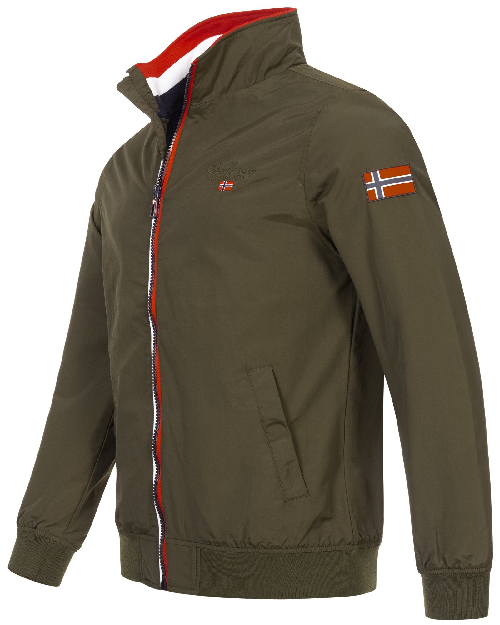 Geographical Norway Steppjacke Herren Übergangsjacke Frühlingsjacke Blouson Windbreaker KAKI