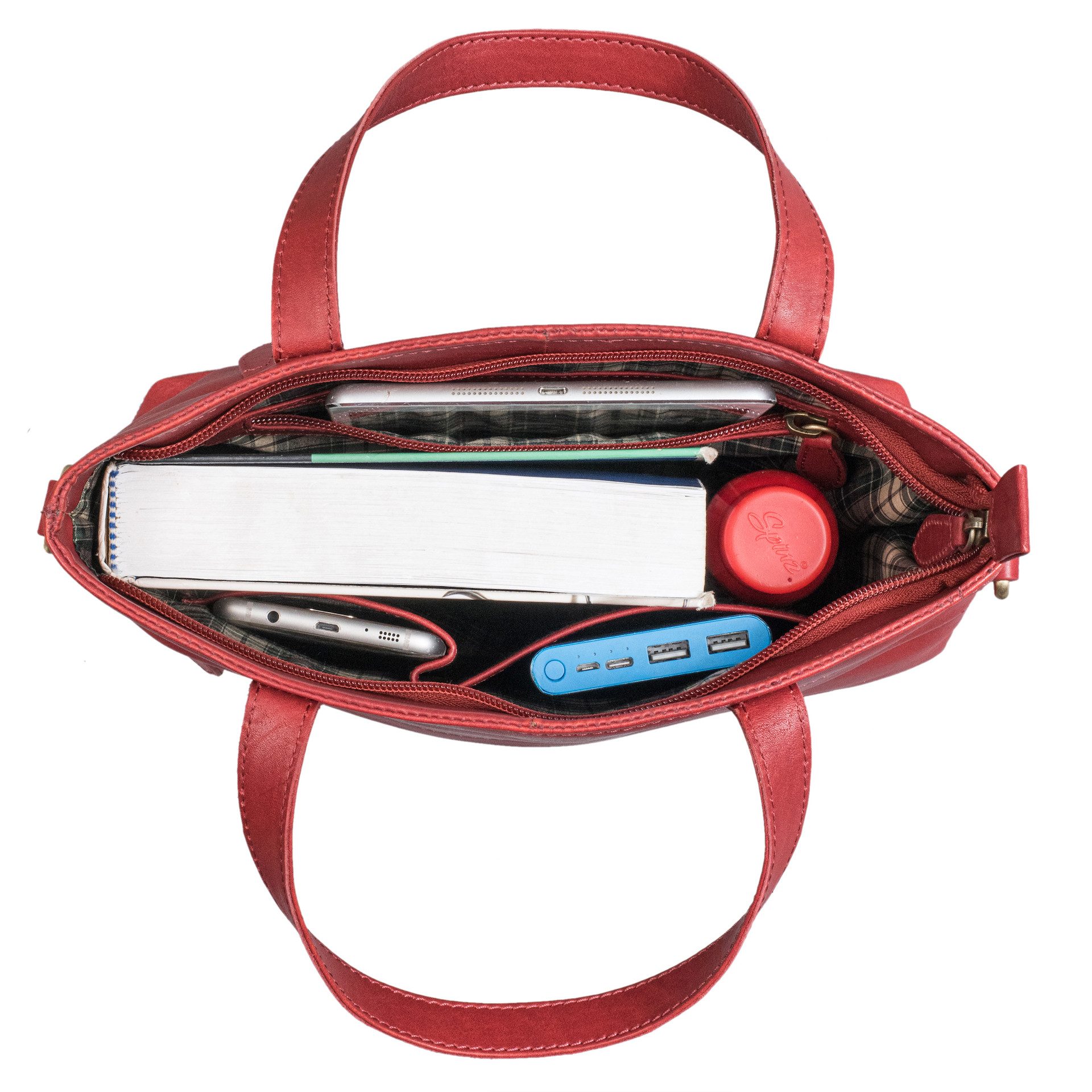 Benthill Shopper Damen Echt Leder Umhängetasche Große Schultertasche Vintage Handtasche, Schultergurt / Umhängegurt Reißverschlussfach