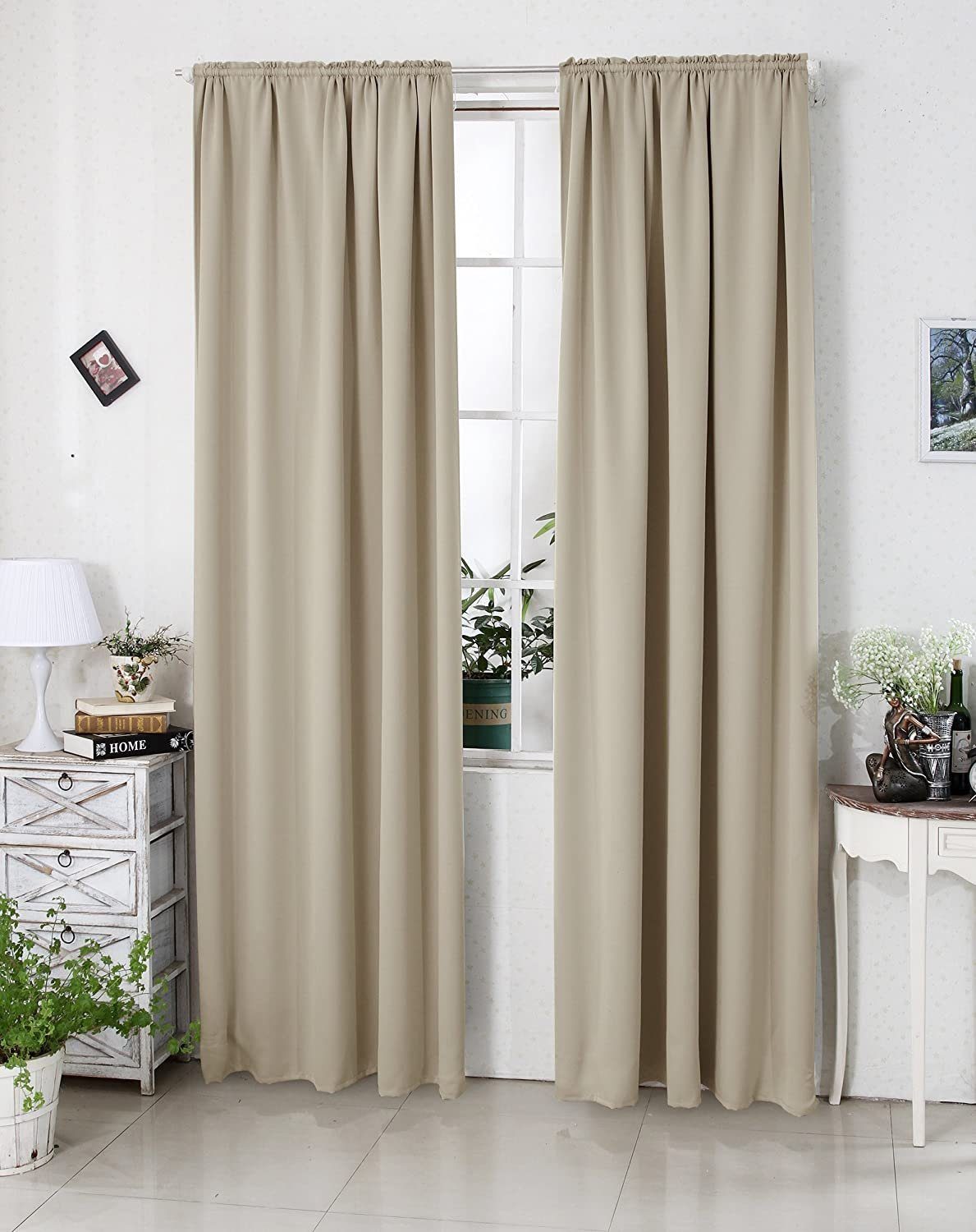 Woltu Gardine, (2 St), Kräuselband für günstig online kaufen