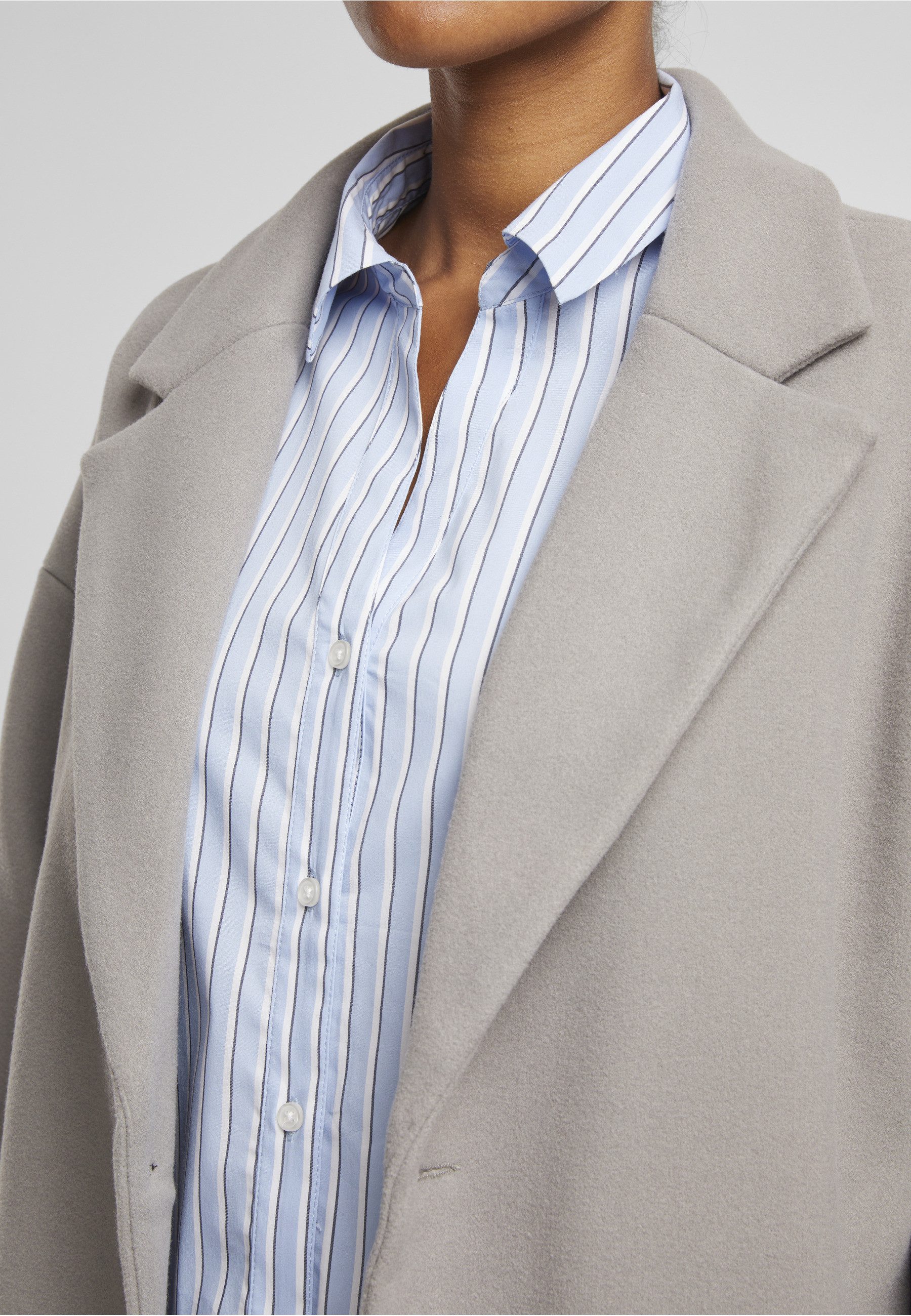 URBAN CLASSICS Klassische Bluse Urban Classics Ladies Oversized Striped Blouse