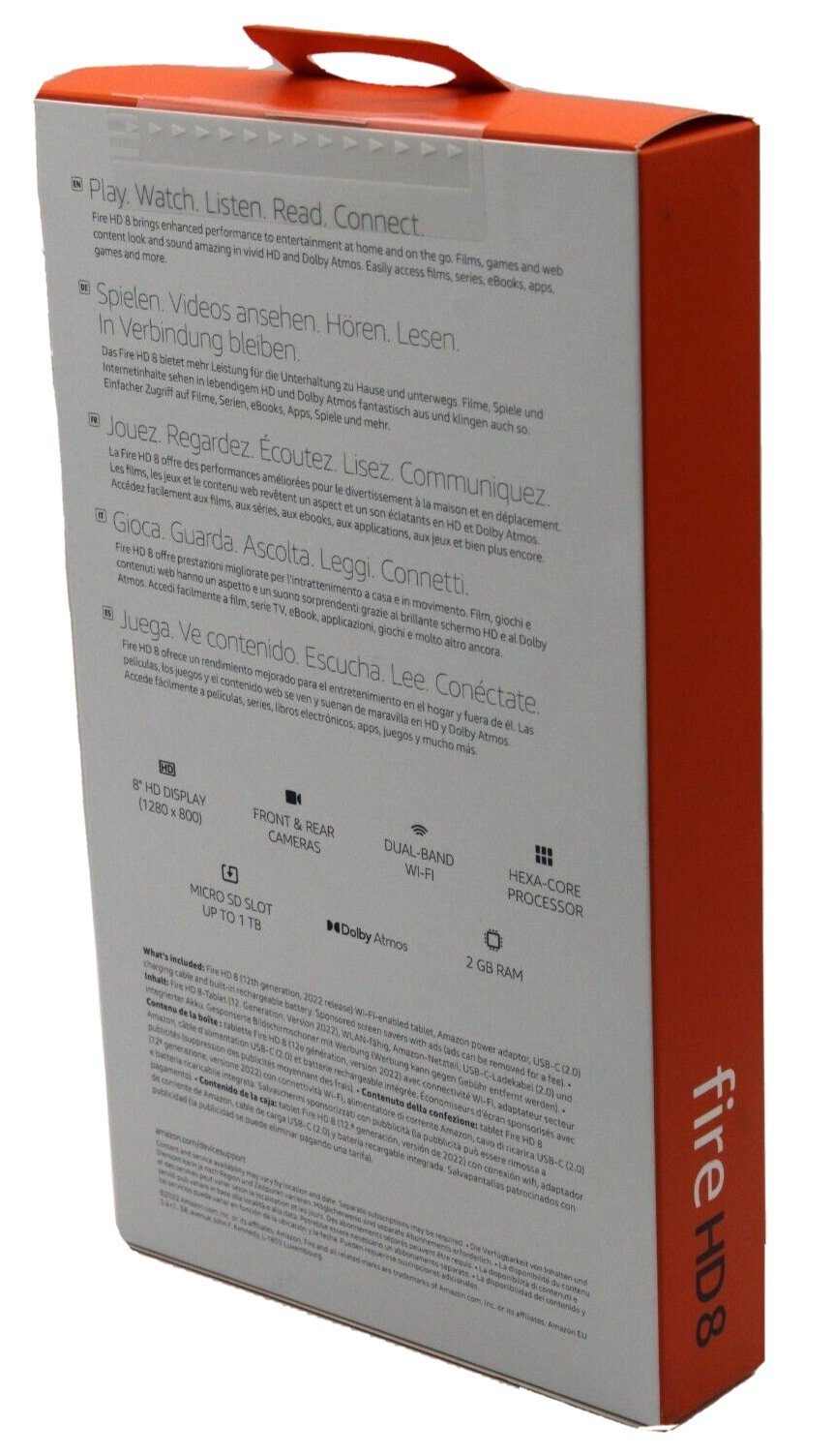 Amazon Fire HD 8 Tablet mit Spezialangeboten Tablet (20,3", 32 GB, Fire OS, mit Ladegerät)